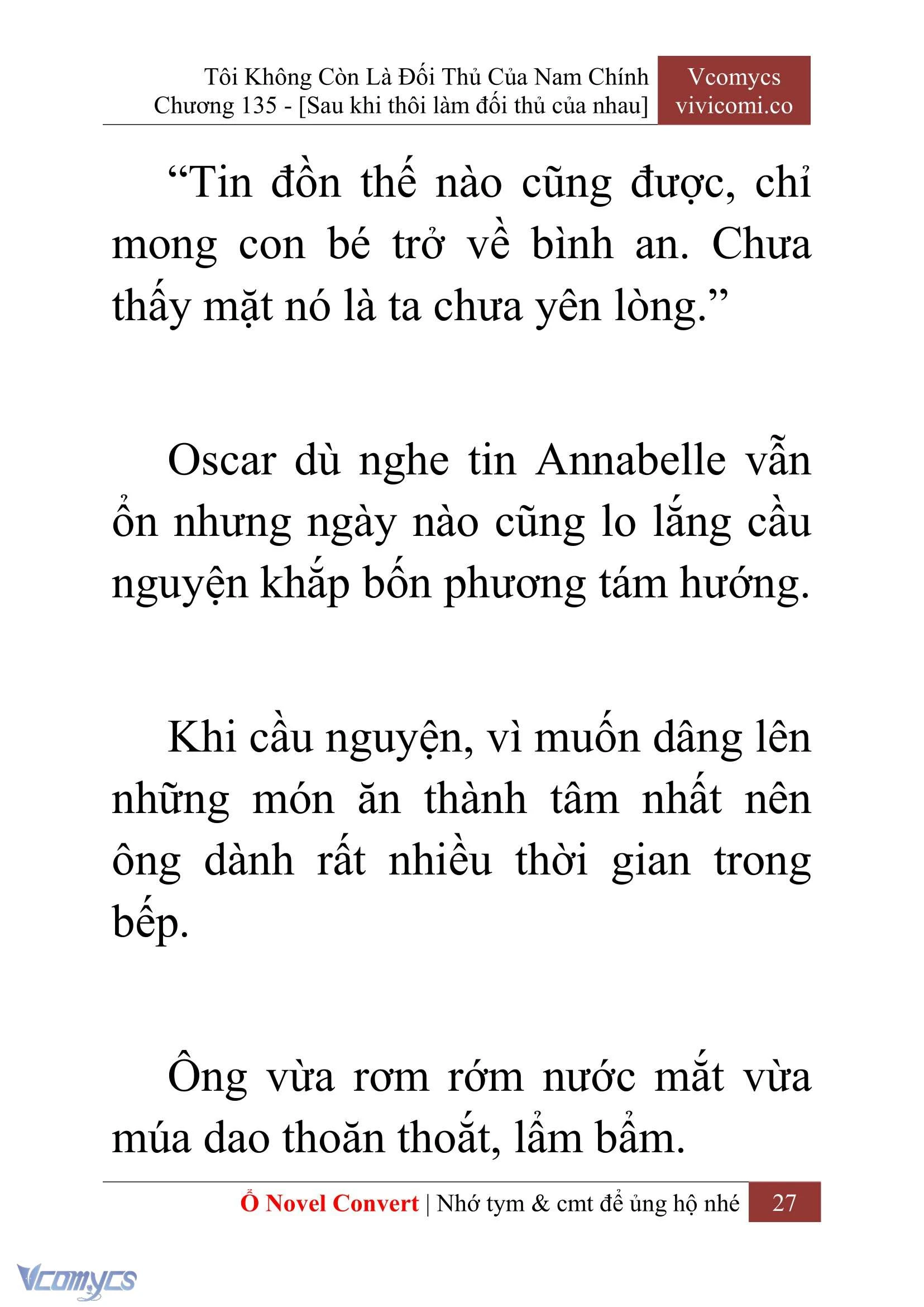 [Novel] Tôi Không Còn Là Đối Thủ Của Nam Chính Chapter  135 - 29