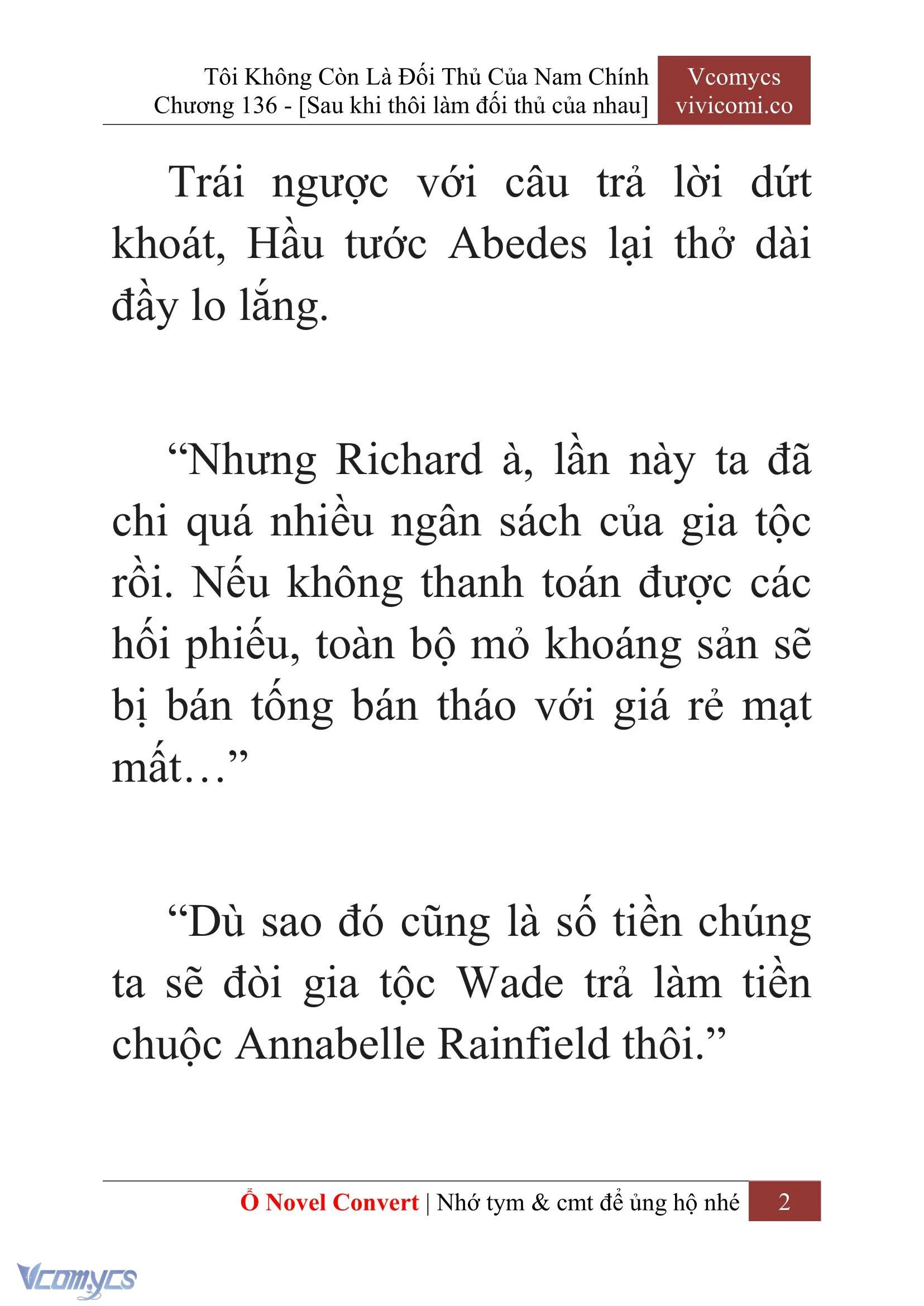[Novel] Tôi Không Còn Là Đối Thủ Của Nam Chính Chapter  136 - 4
