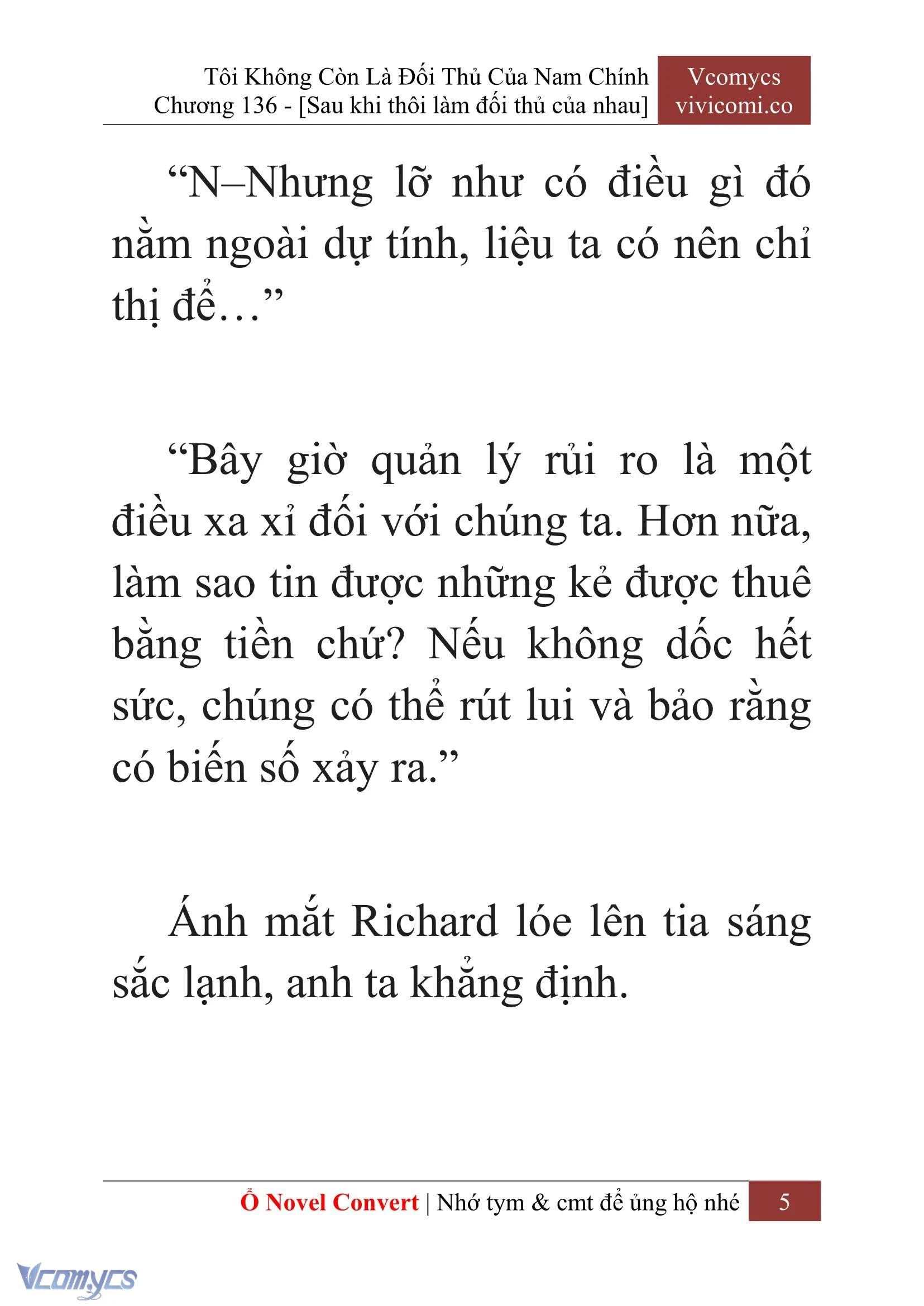 [Novel] Tôi Không Còn Là Đối Thủ Của Nam Chính Chapter  136 - 7