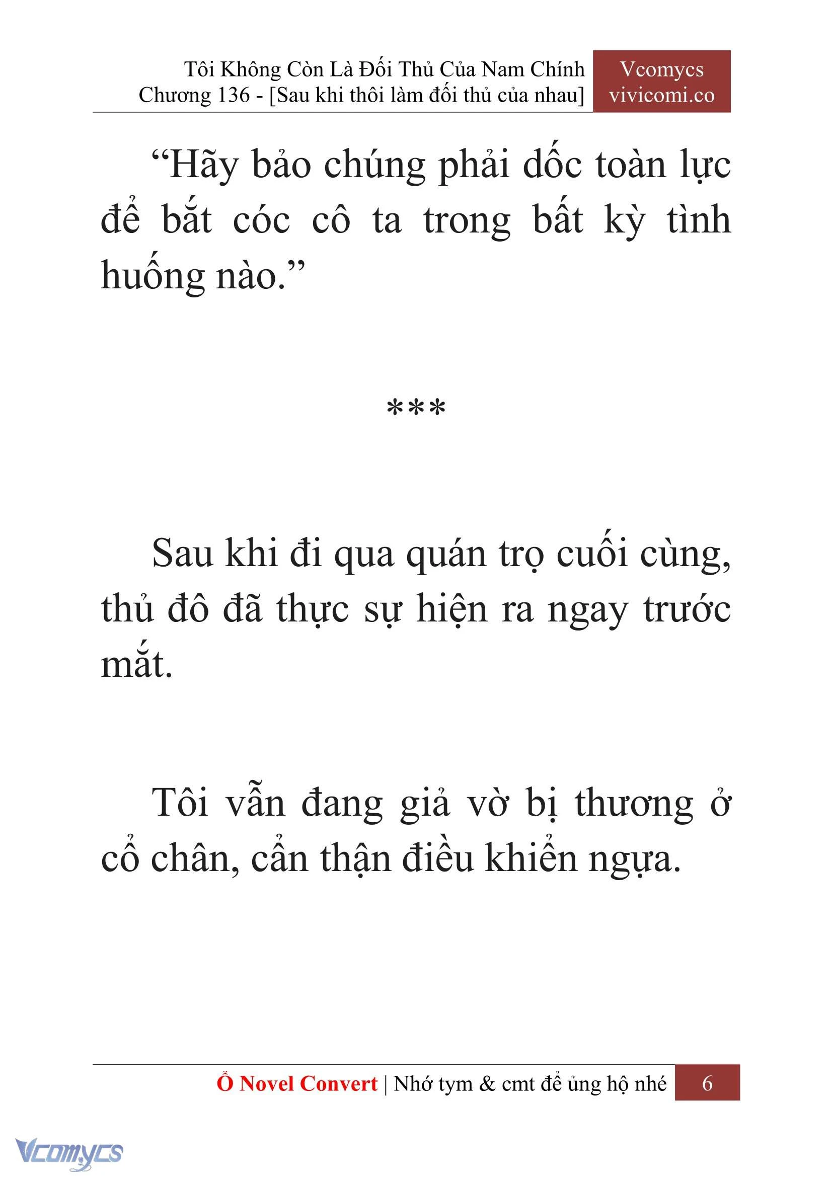 [Novel] Tôi Không Còn Là Đối Thủ Của Nam Chính Chapter  136 - 8