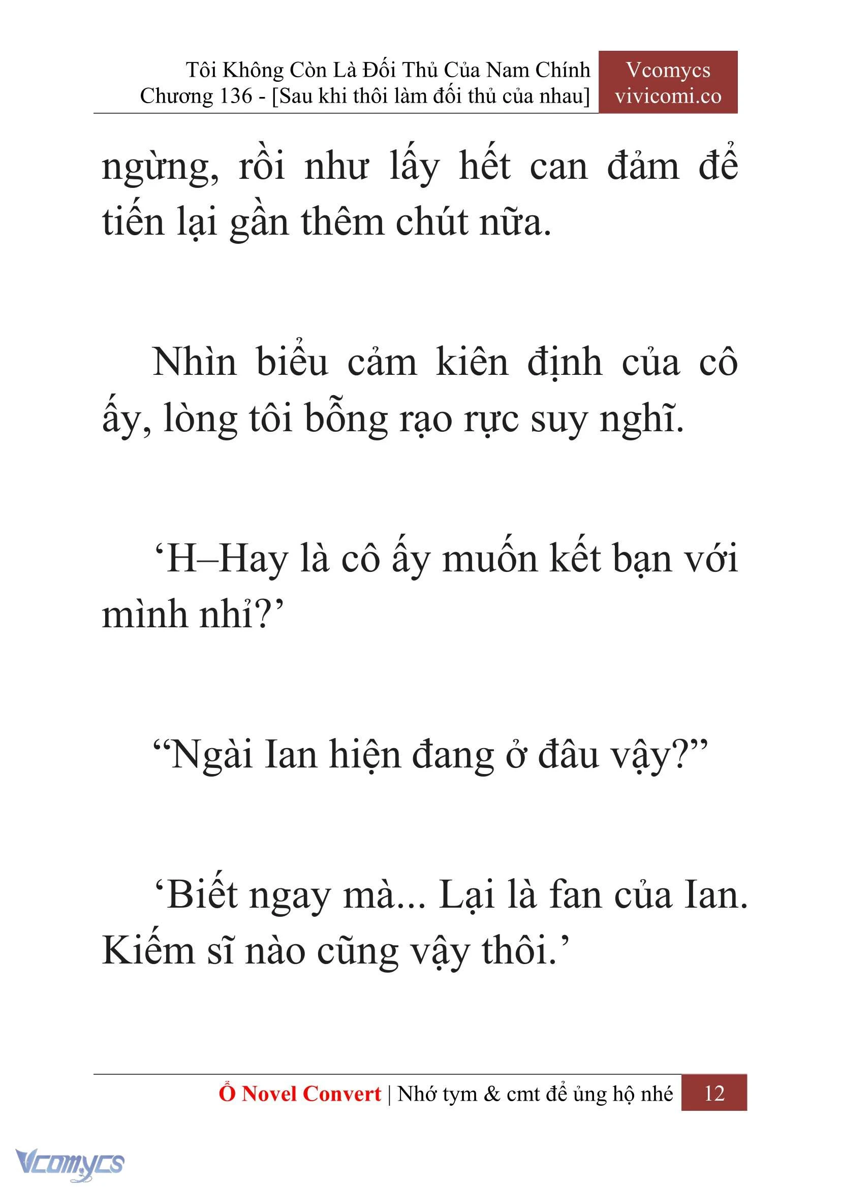 [Novel] Tôi Không Còn Là Đối Thủ Của Nam Chính Chapter  136 - 14