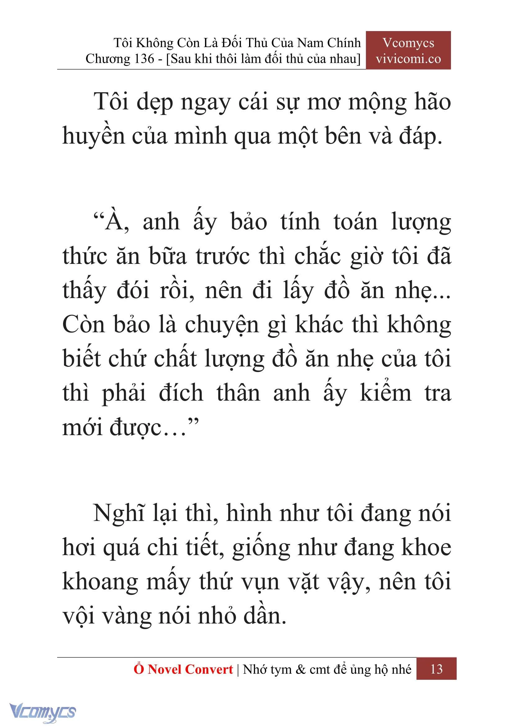 [Novel] Tôi Không Còn Là Đối Thủ Của Nam Chính Chapter  136 - 15