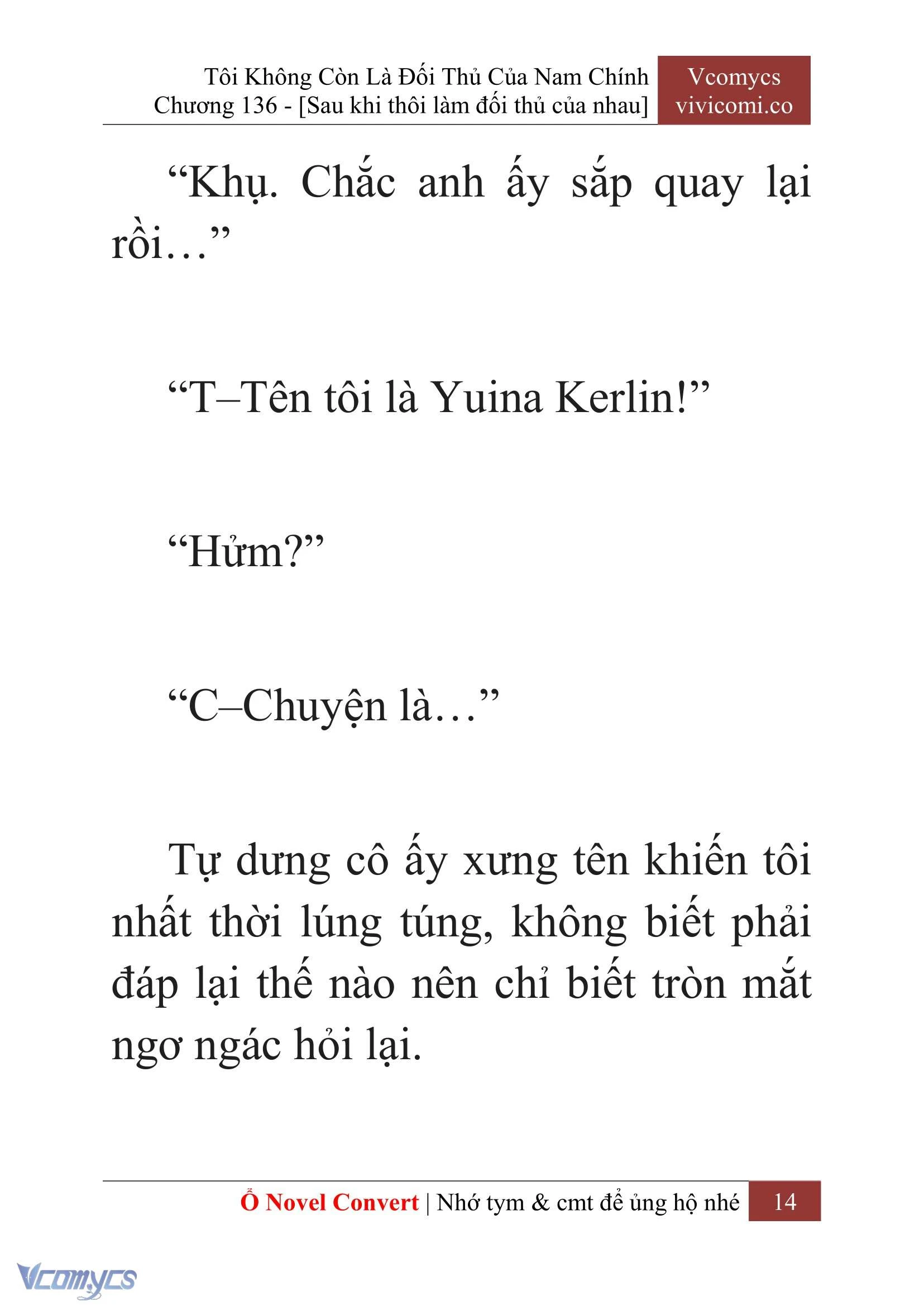 [Novel] Tôi Không Còn Là Đối Thủ Của Nam Chính Chapter  136 - 16