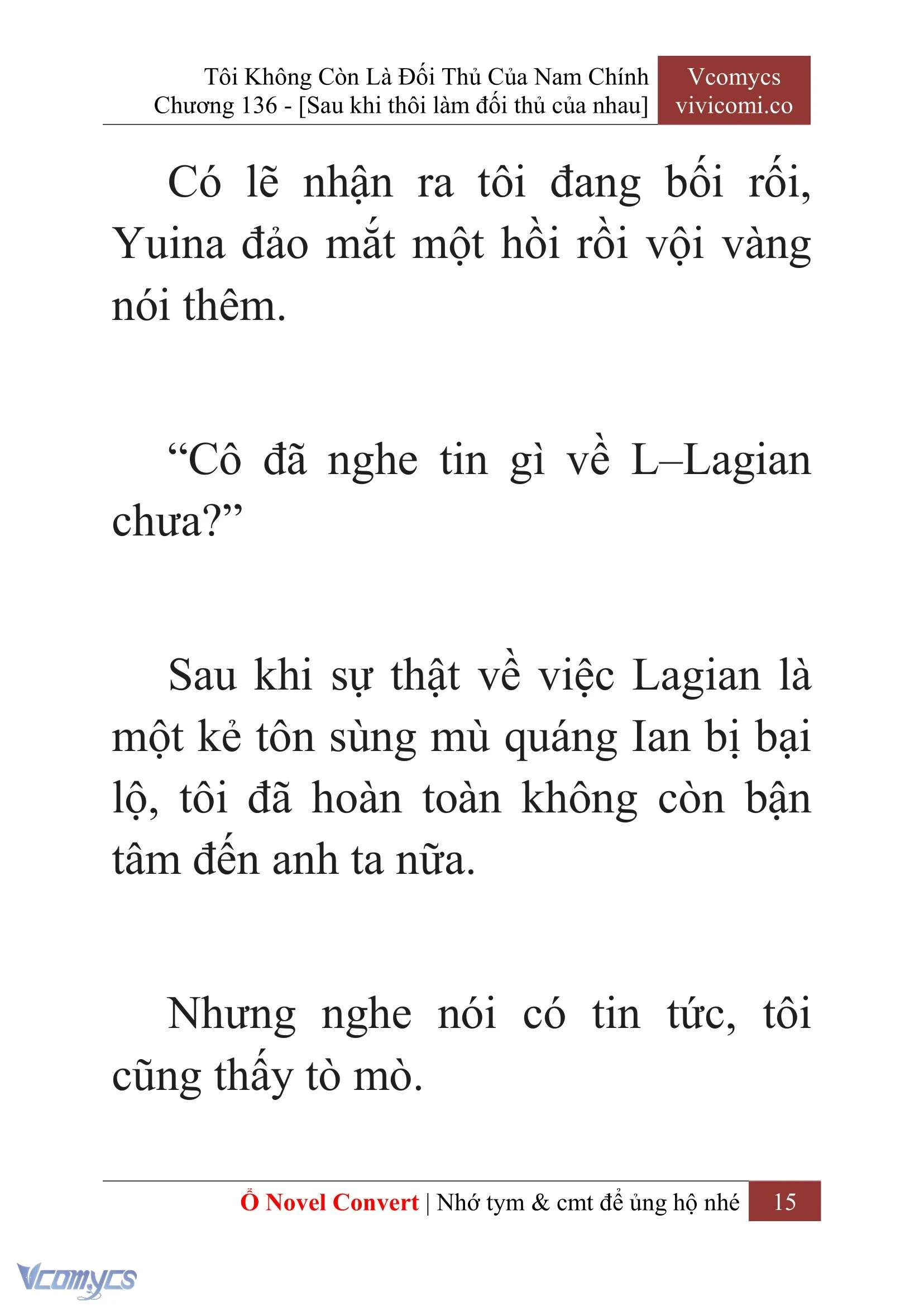 [Novel] Tôi Không Còn Là Đối Thủ Của Nam Chính Chapter  136 - 17