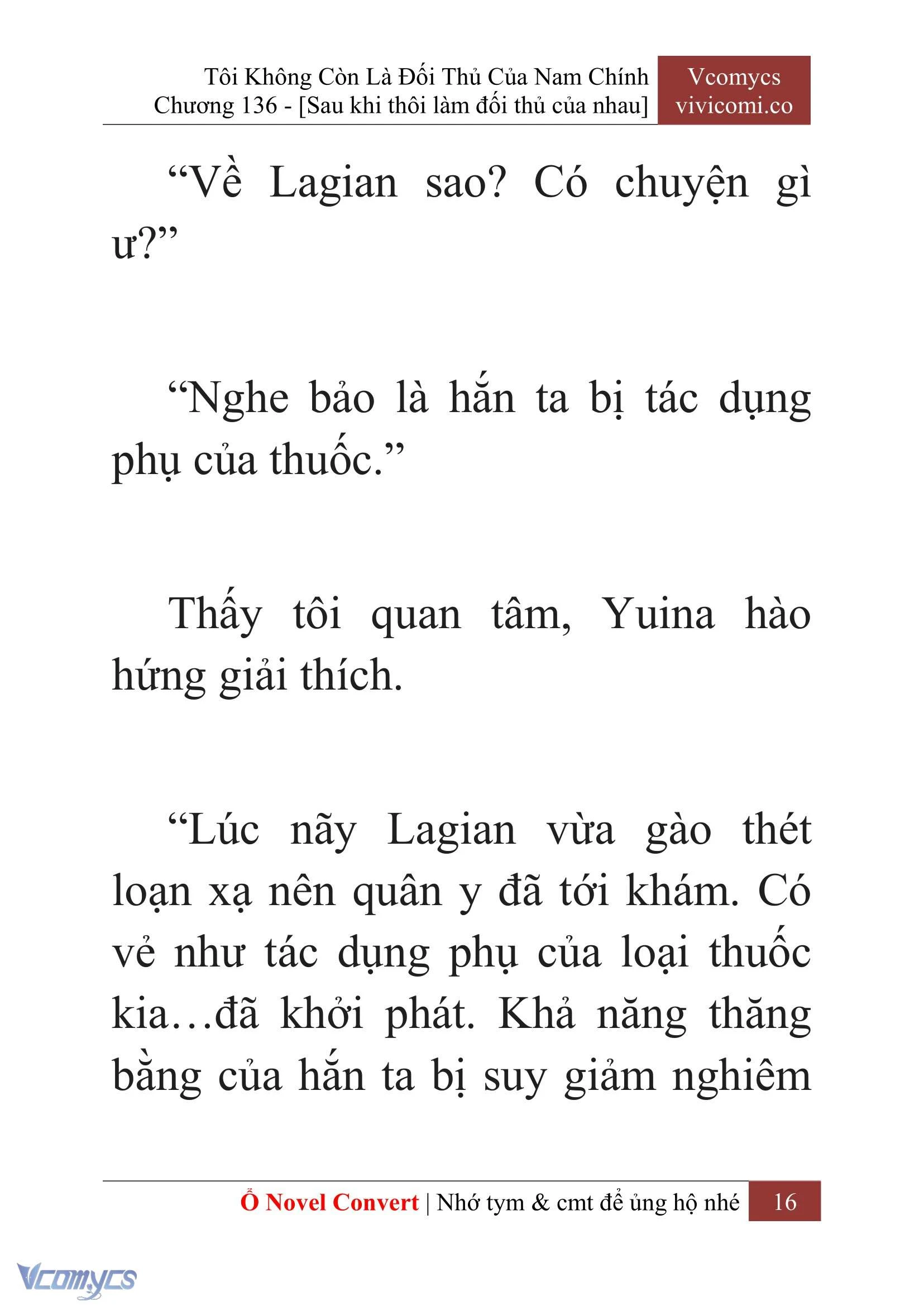 [Novel] Tôi Không Còn Là Đối Thủ Của Nam Chính Chapter  136 - 18