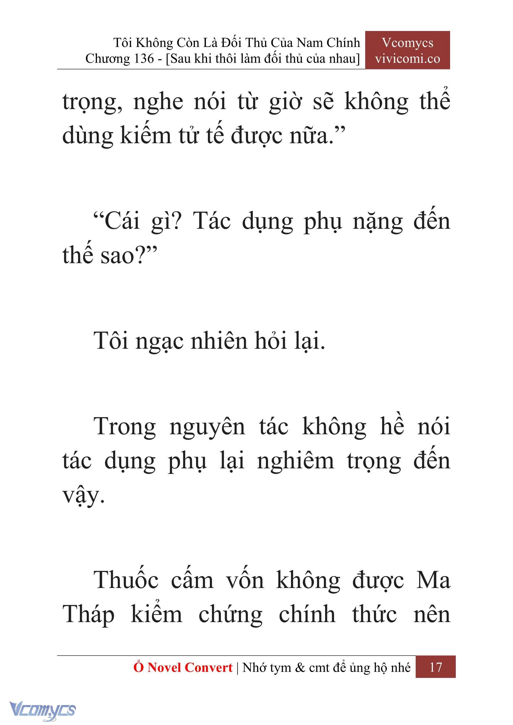[Novel] Tôi Không Còn Là Đối Thủ Của Nam Chính Chapter  136 - 19