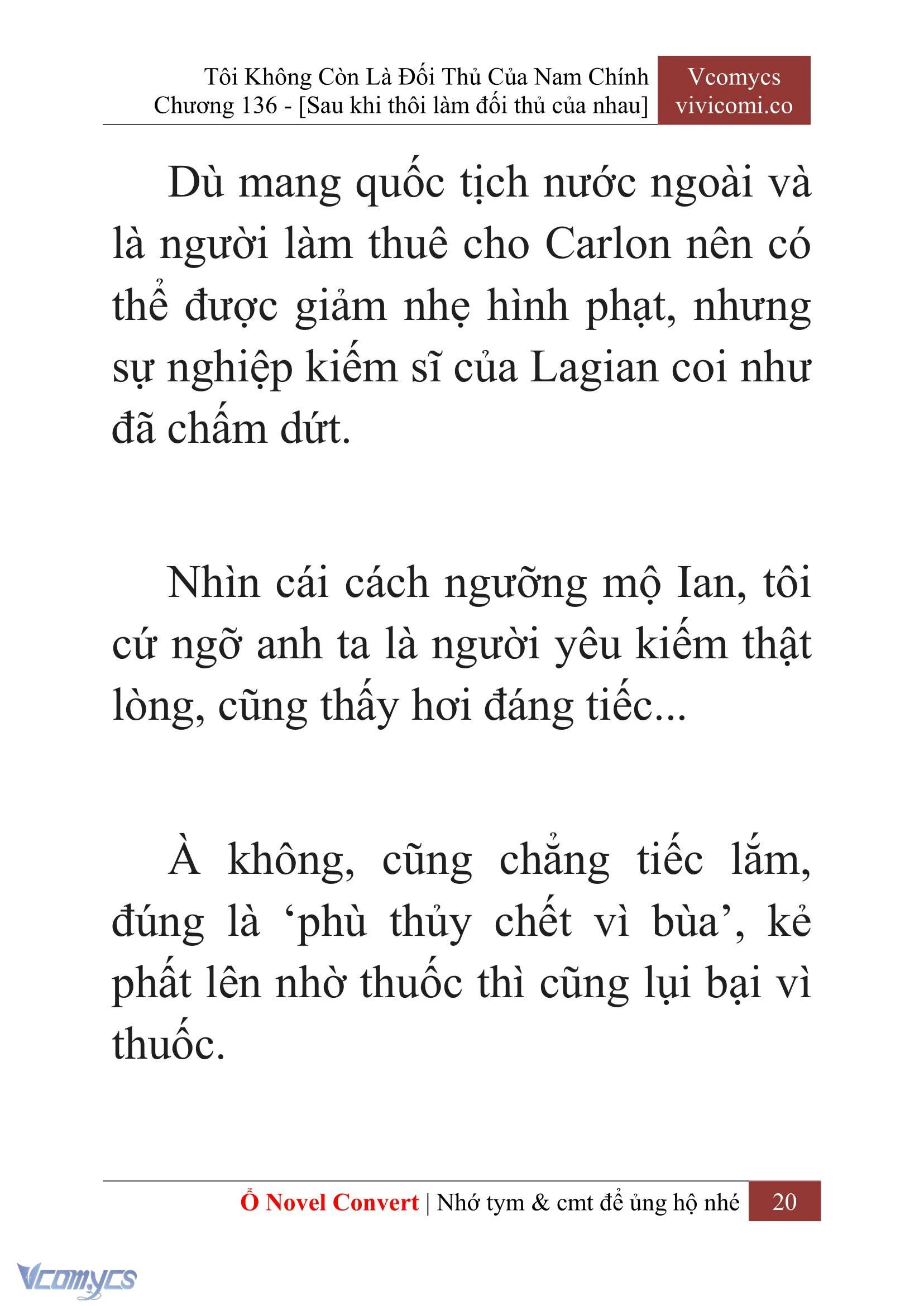 [Novel] Tôi Không Còn Là Đối Thủ Của Nam Chính Chapter  136 - 22