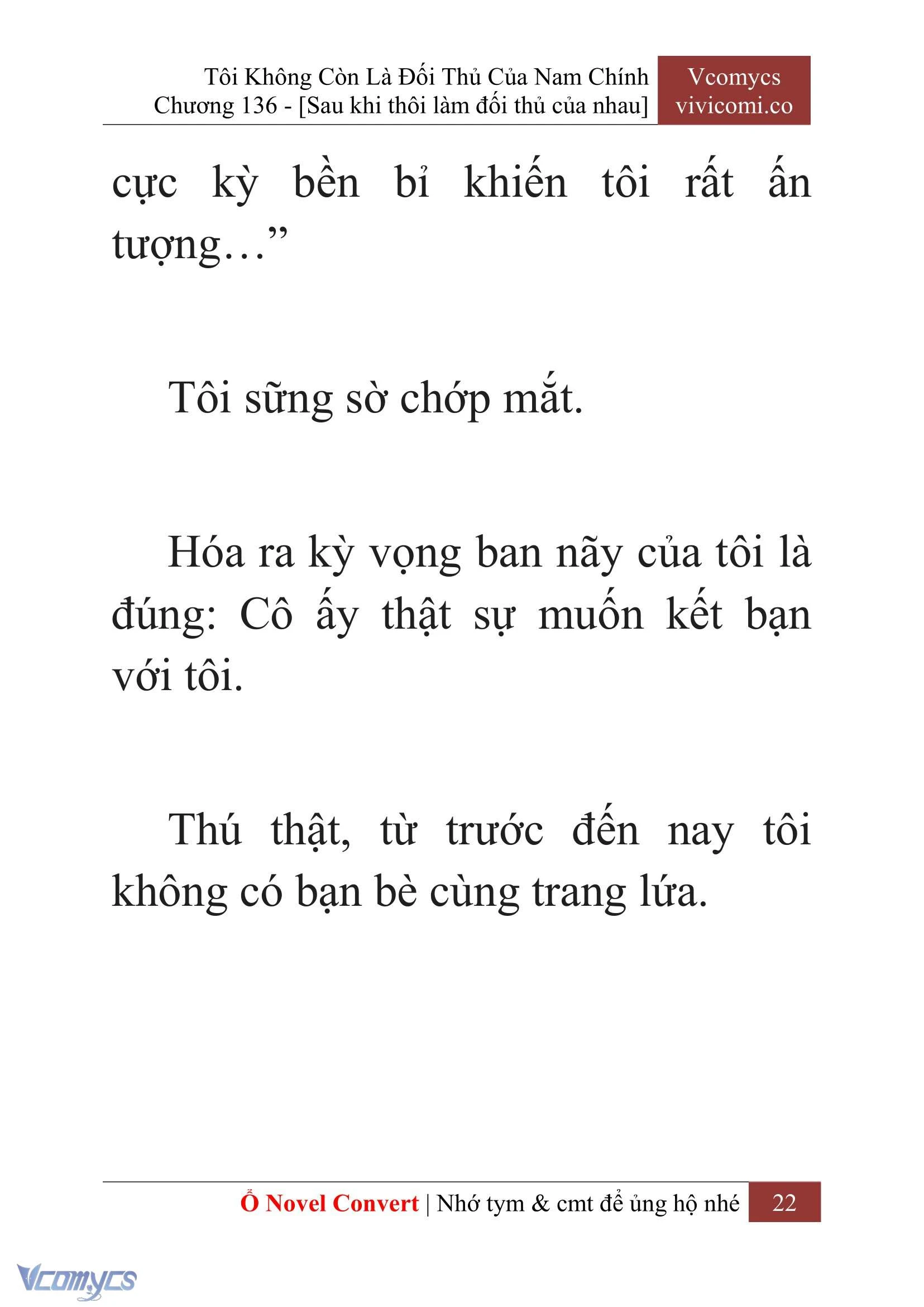 [Novel] Tôi Không Còn Là Đối Thủ Của Nam Chính Chapter  136 - 24