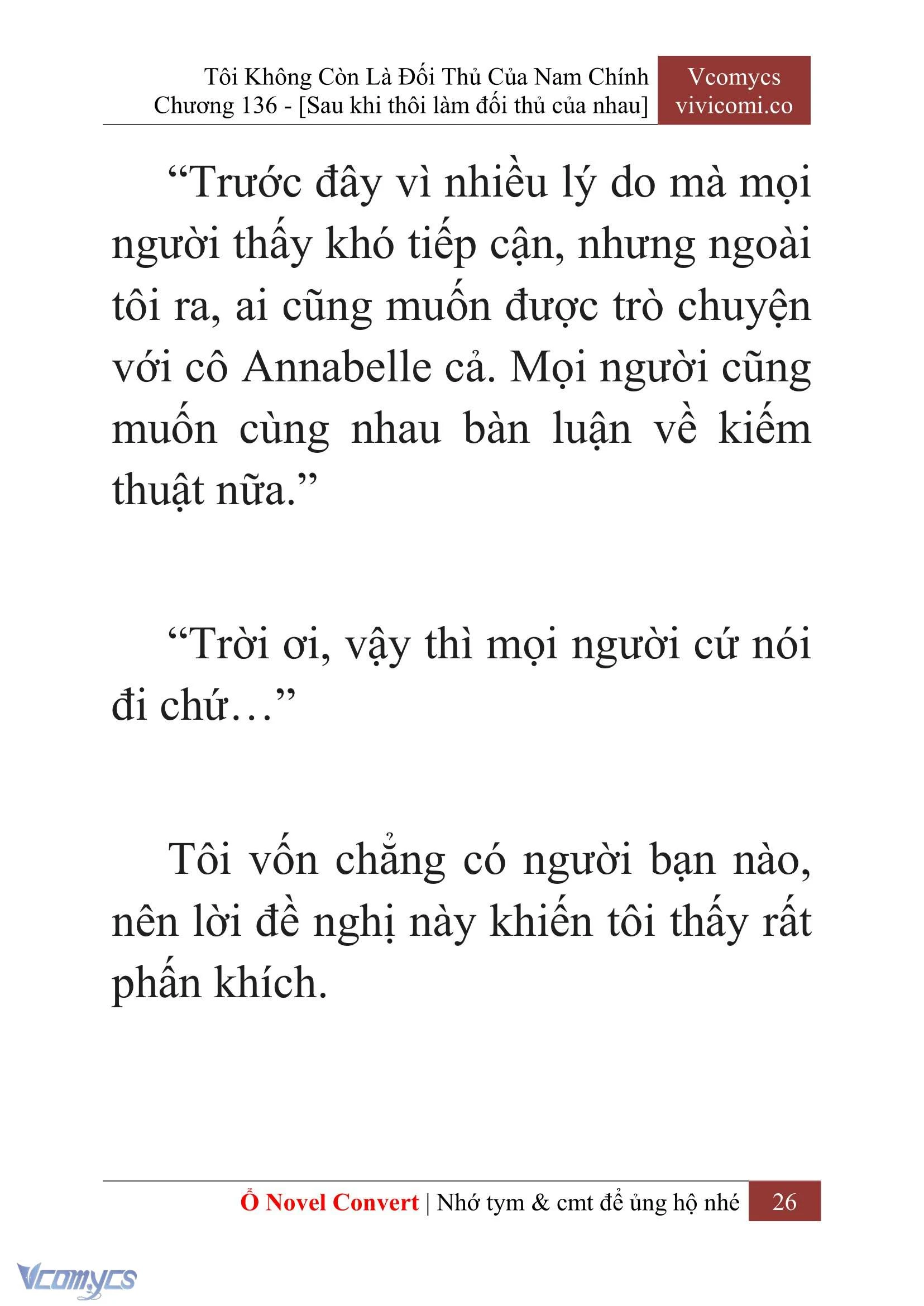 [Novel] Tôi Không Còn Là Đối Thủ Của Nam Chính Chapter  136 - 28