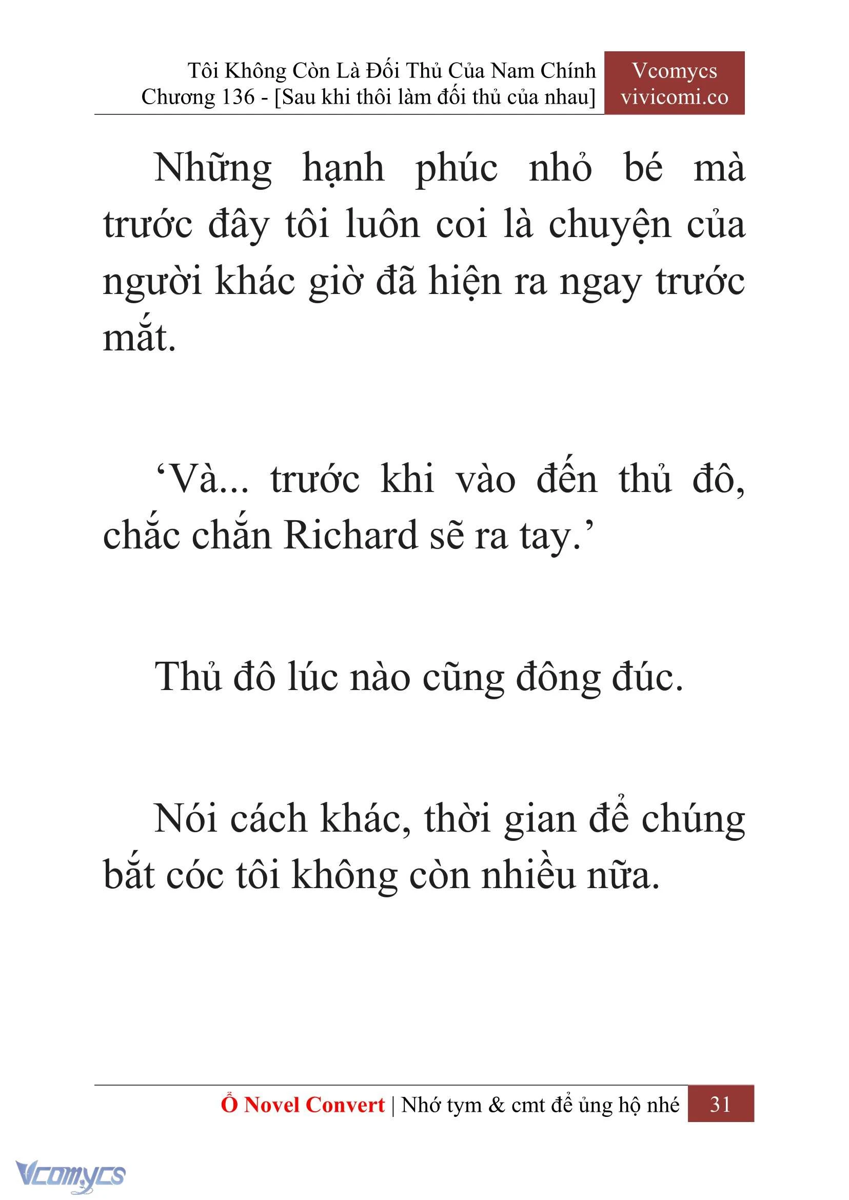 [Novel] Tôi Không Còn Là Đối Thủ Của Nam Chính Chapter  136 - 33