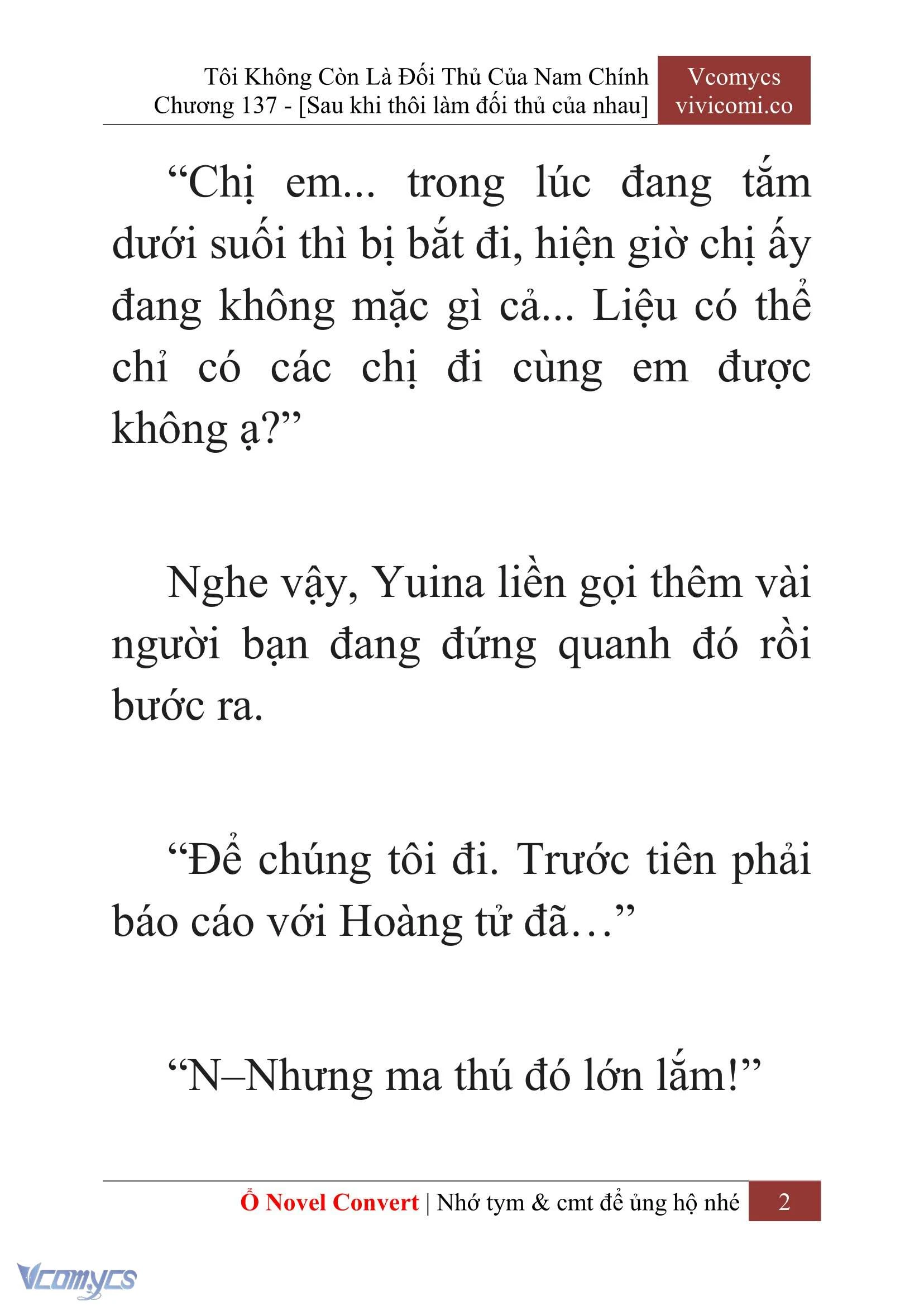 [Novel] Tôi Không Còn Là Đối Thủ Của Nam Chính Chapter  137 - 4