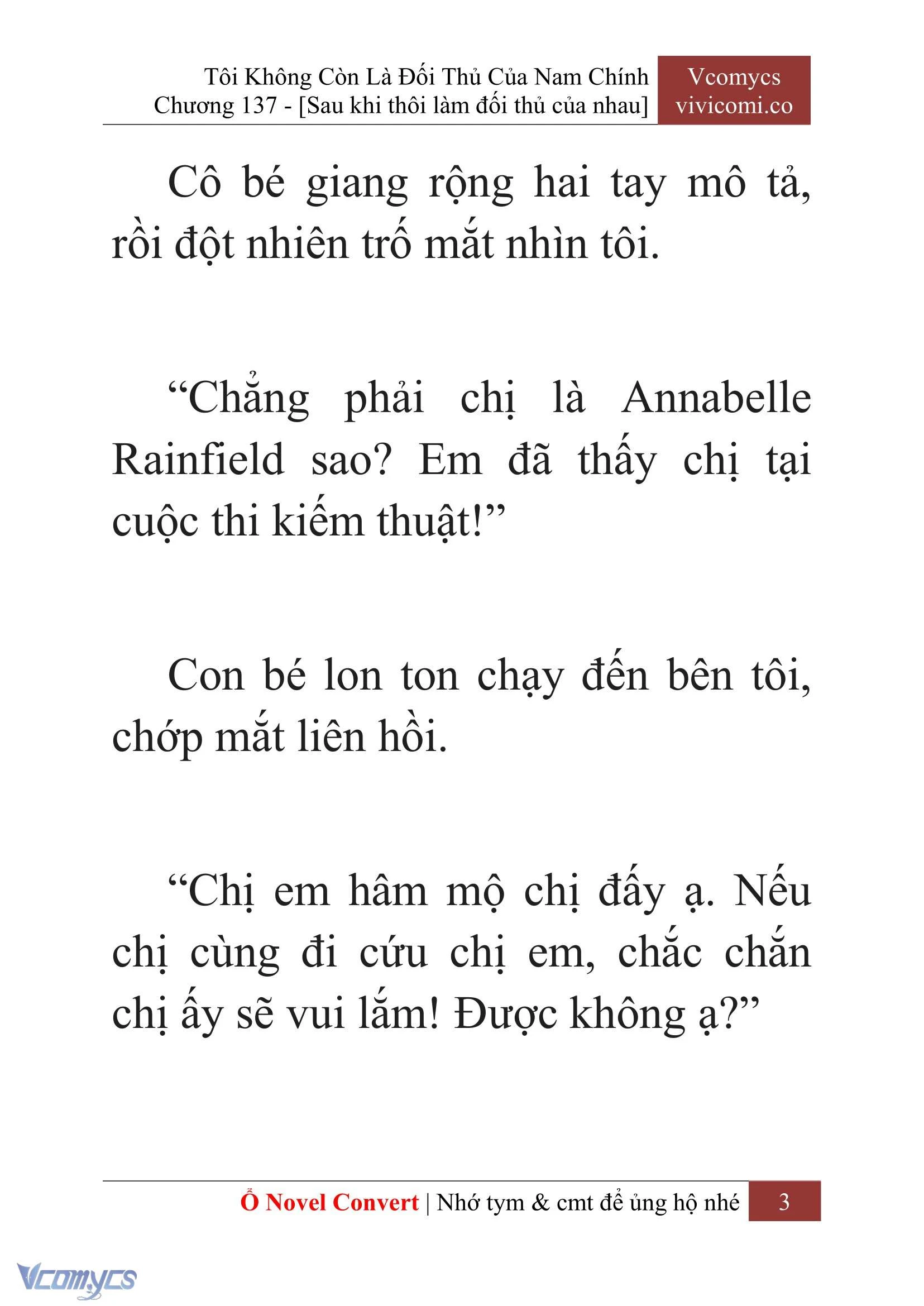 [Novel] Tôi Không Còn Là Đối Thủ Của Nam Chính Chapter  137 - 5