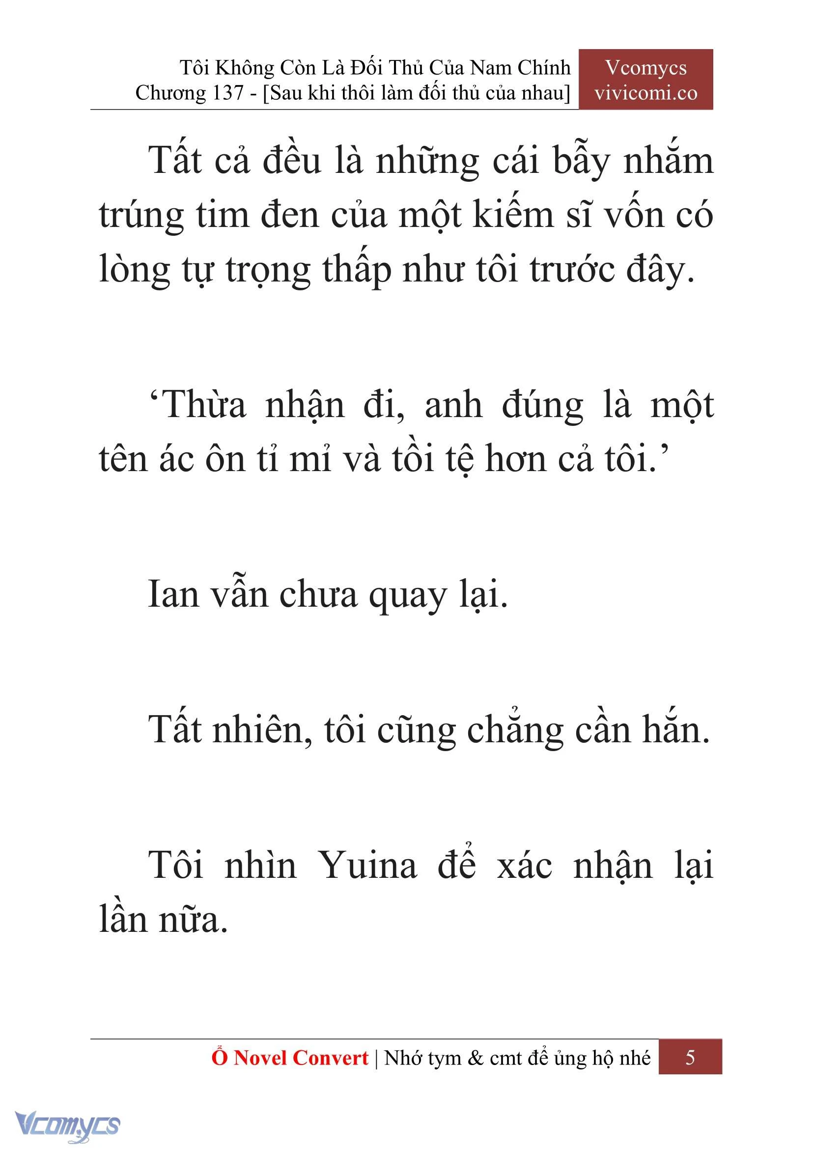 [Novel] Tôi Không Còn Là Đối Thủ Của Nam Chính Chapter  137 - 7
