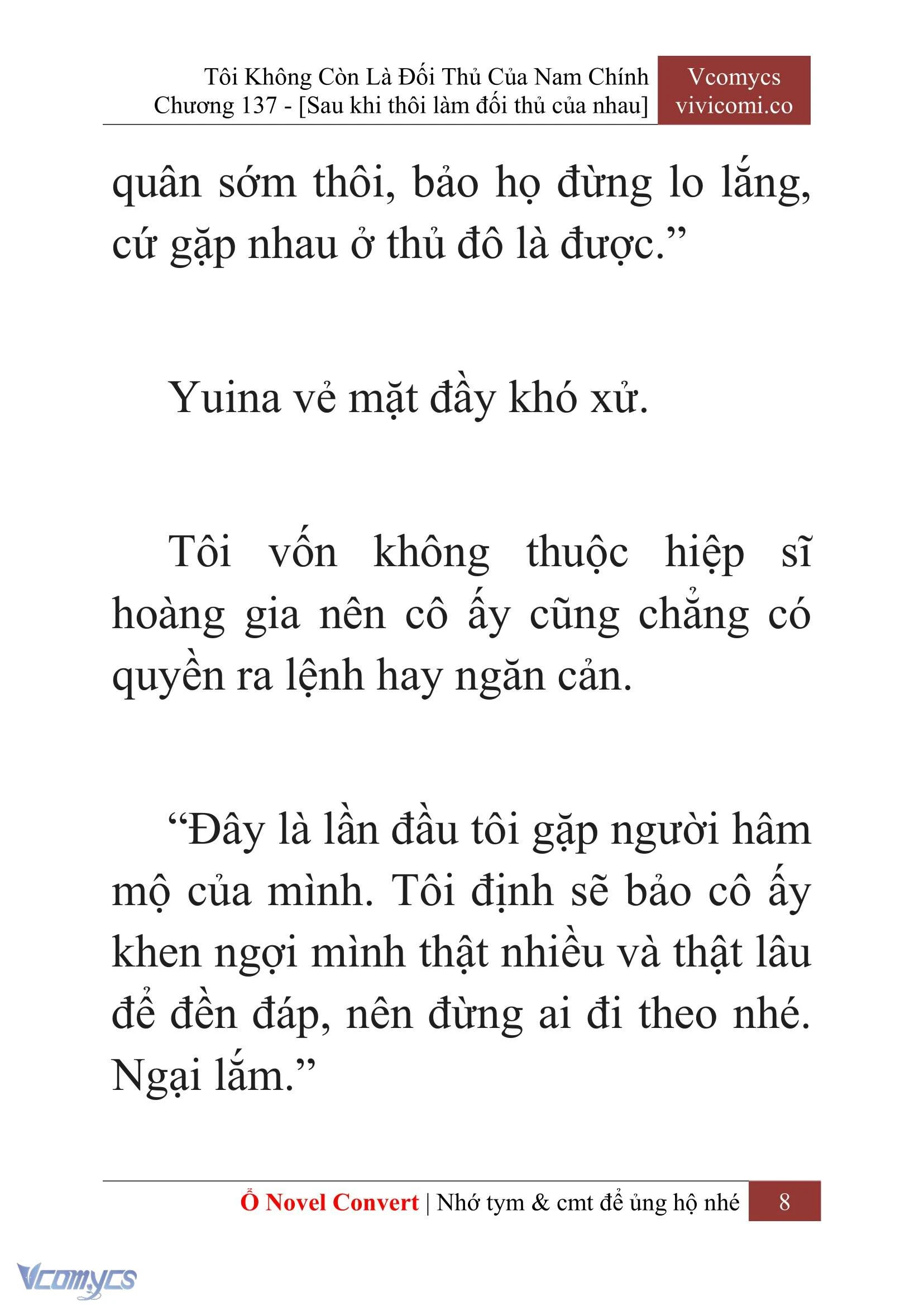 [Novel] Tôi Không Còn Là Đối Thủ Của Nam Chính Chapter  137 - 10