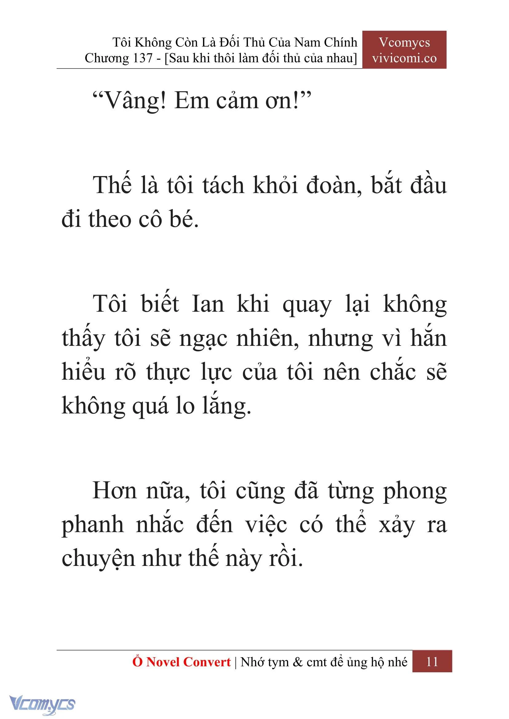 [Novel] Tôi Không Còn Là Đối Thủ Của Nam Chính Chapter  137 - 13
