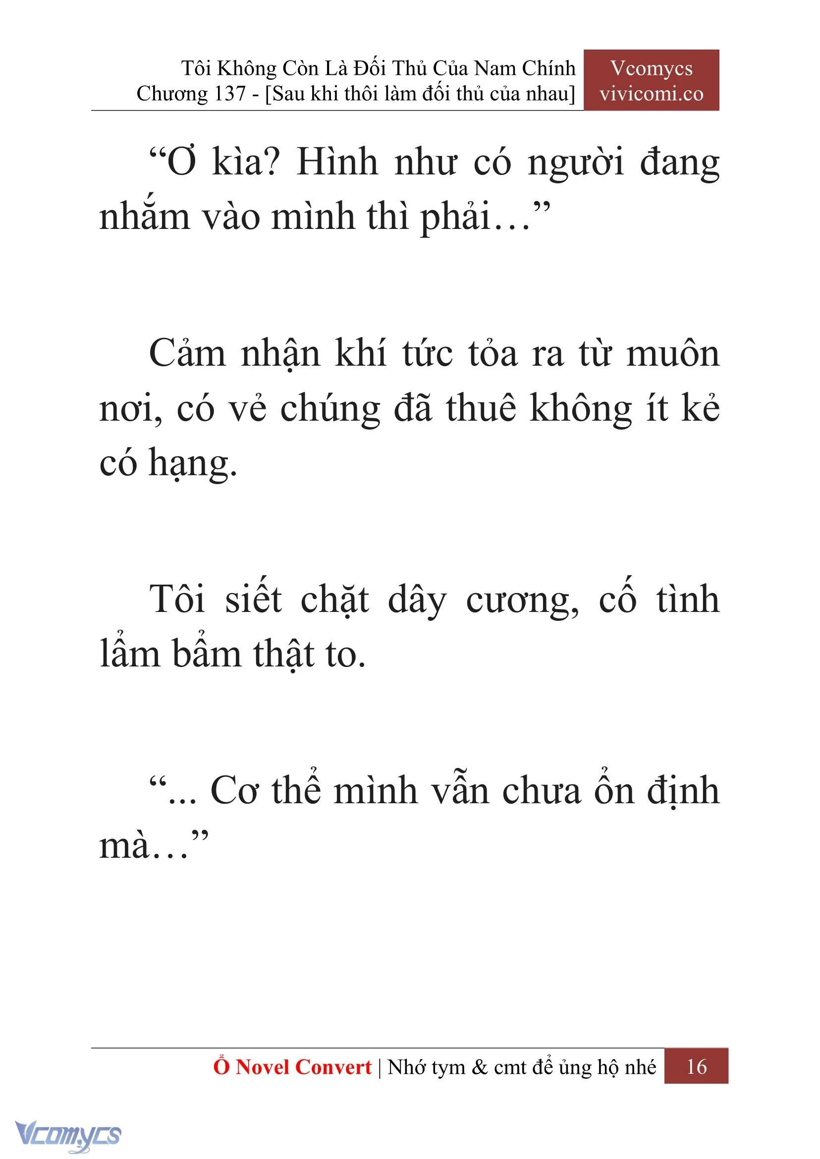 [Novel] Tôi Không Còn Là Đối Thủ Của Nam Chính Chapter  137 - 18