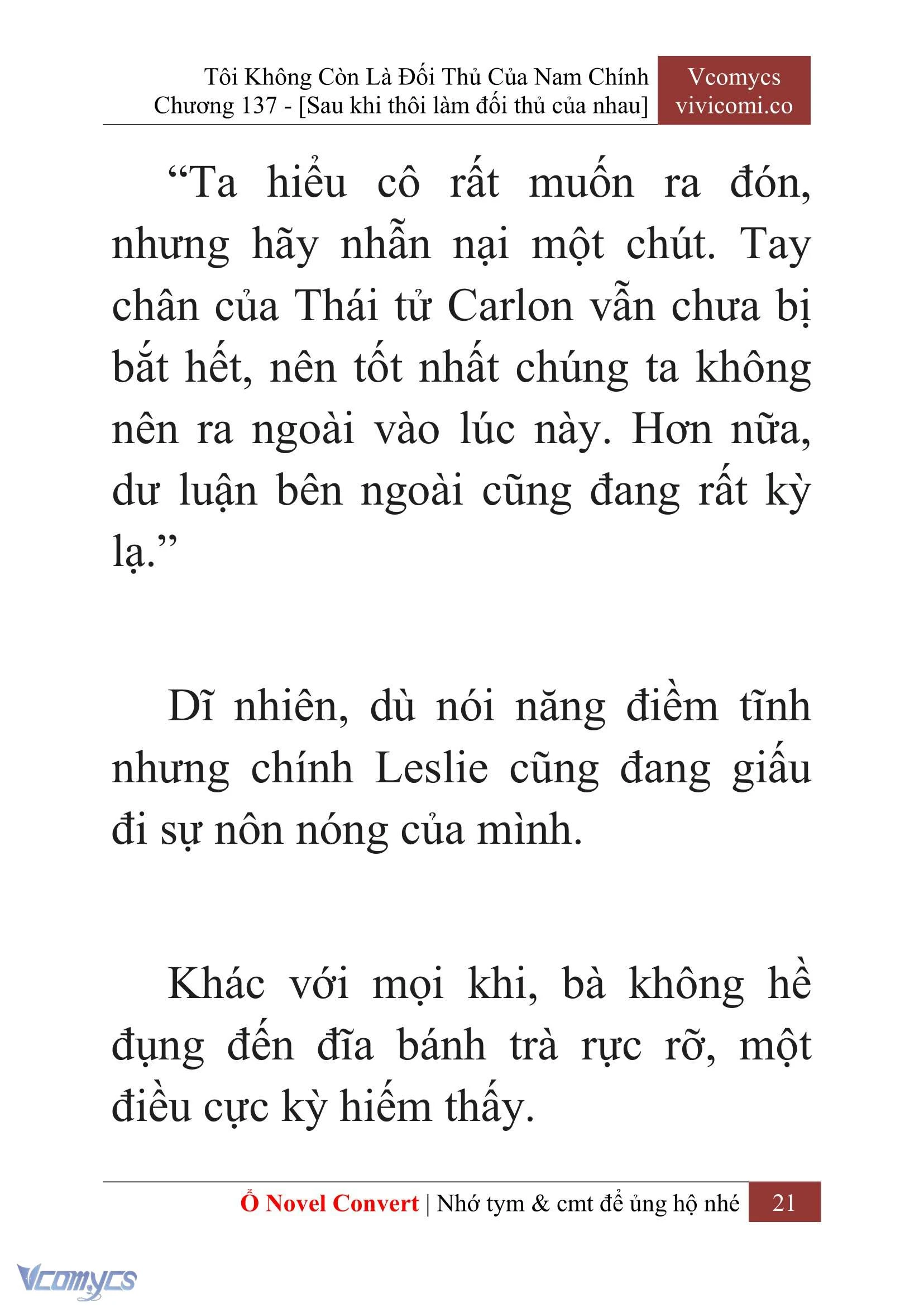 [Novel] Tôi Không Còn Là Đối Thủ Của Nam Chính Chapter  137 - 23