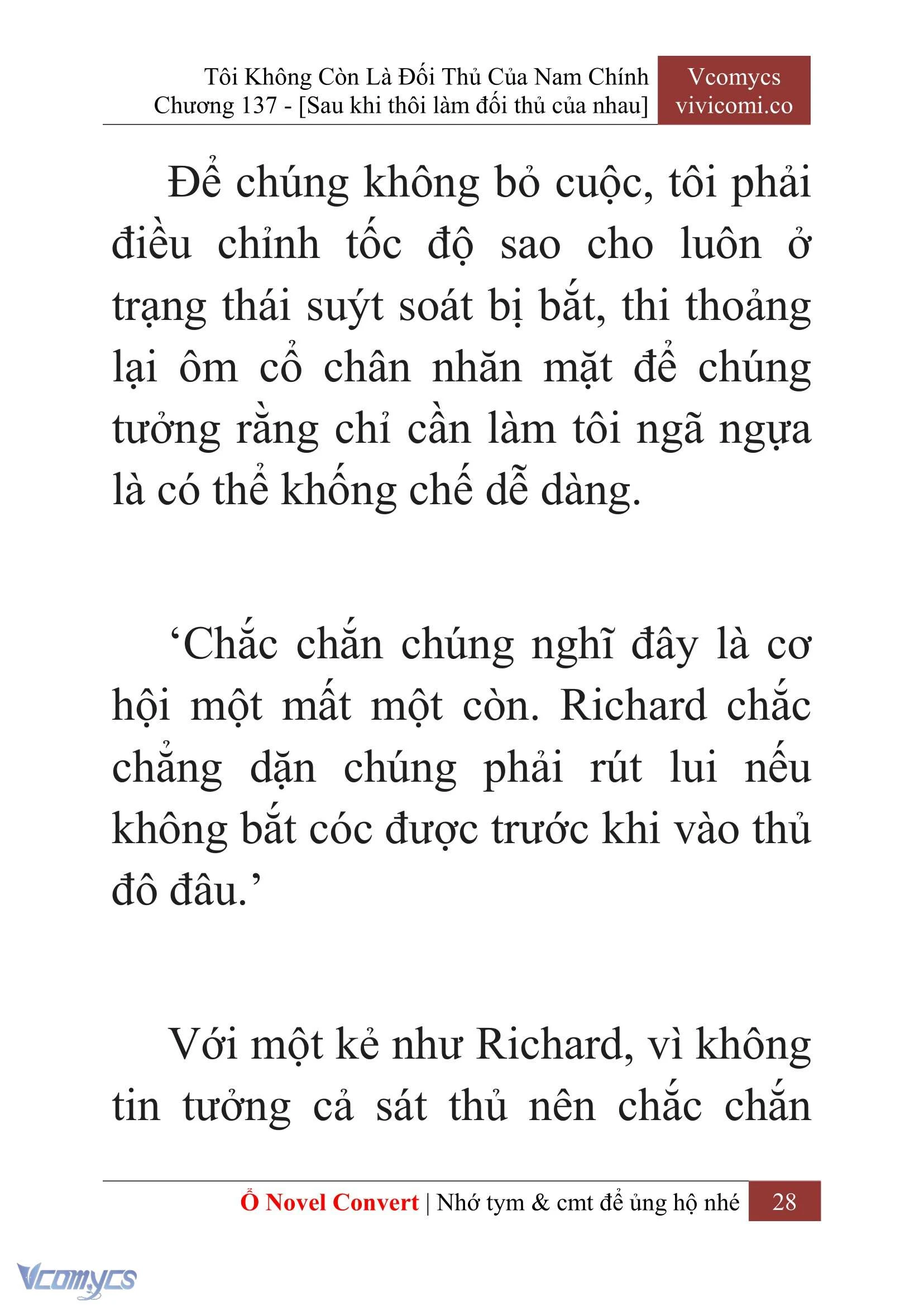 [Novel] Tôi Không Còn Là Đối Thủ Của Nam Chính Chapter  137 - 30