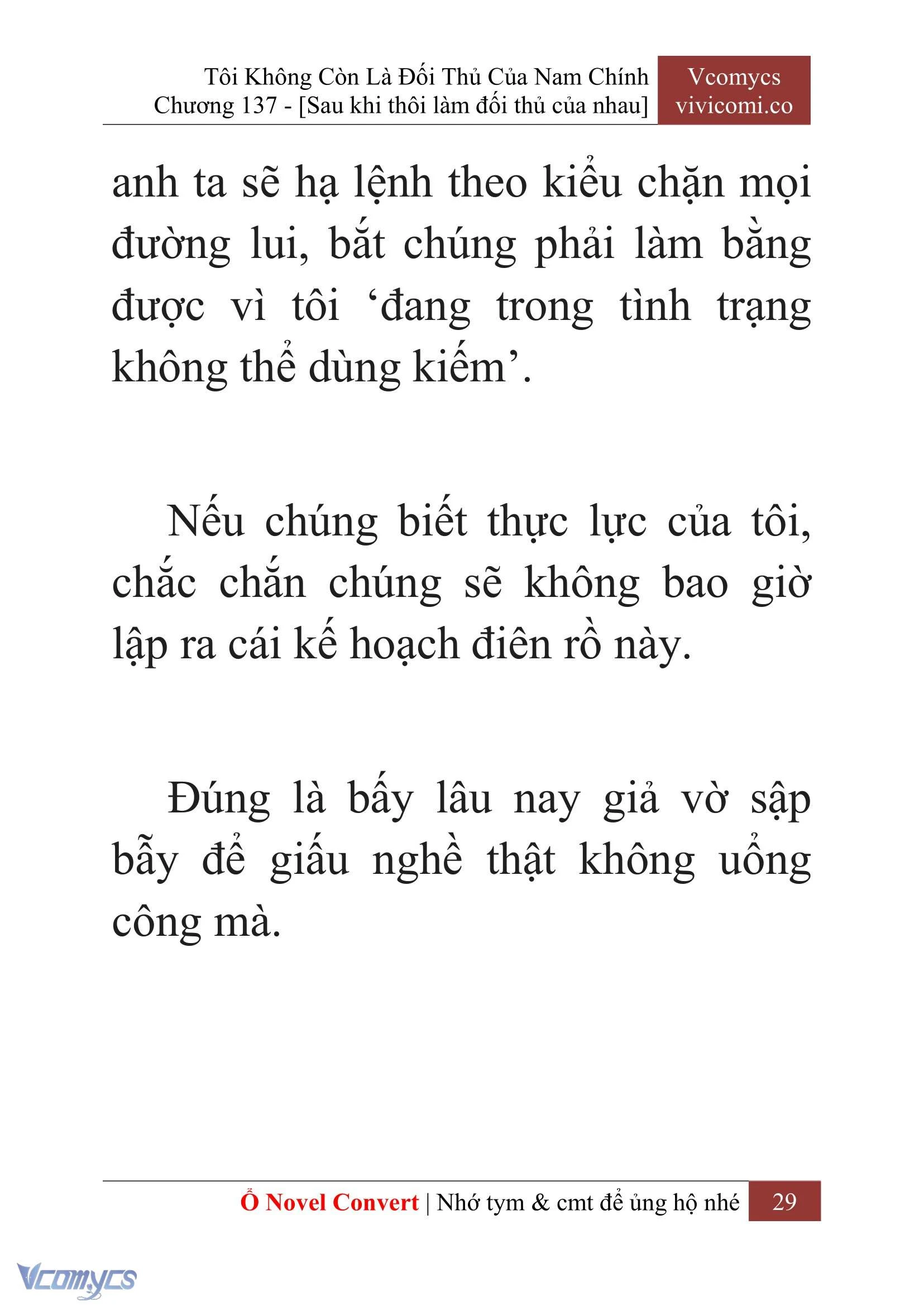 [Novel] Tôi Không Còn Là Đối Thủ Của Nam Chính Chapter  137 - 31