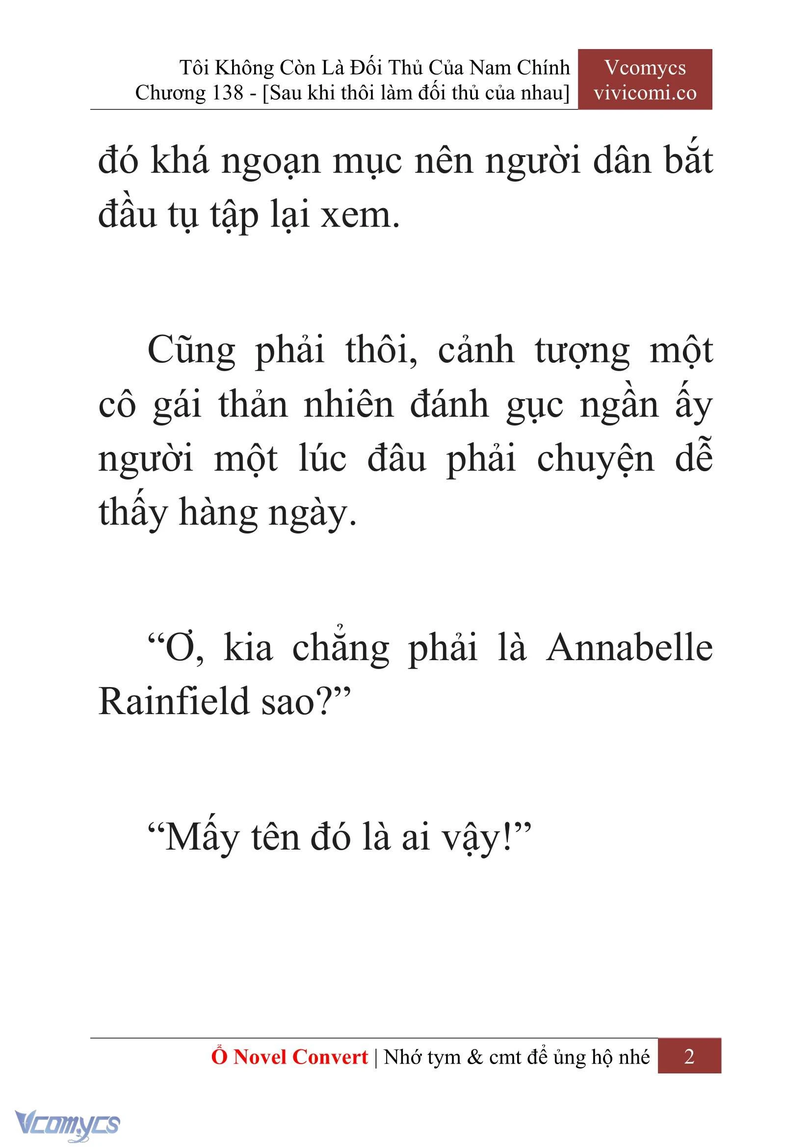 [Novel] Tôi Không Còn Là Đối Thủ Của Nam Chính Chapter  138 - 4