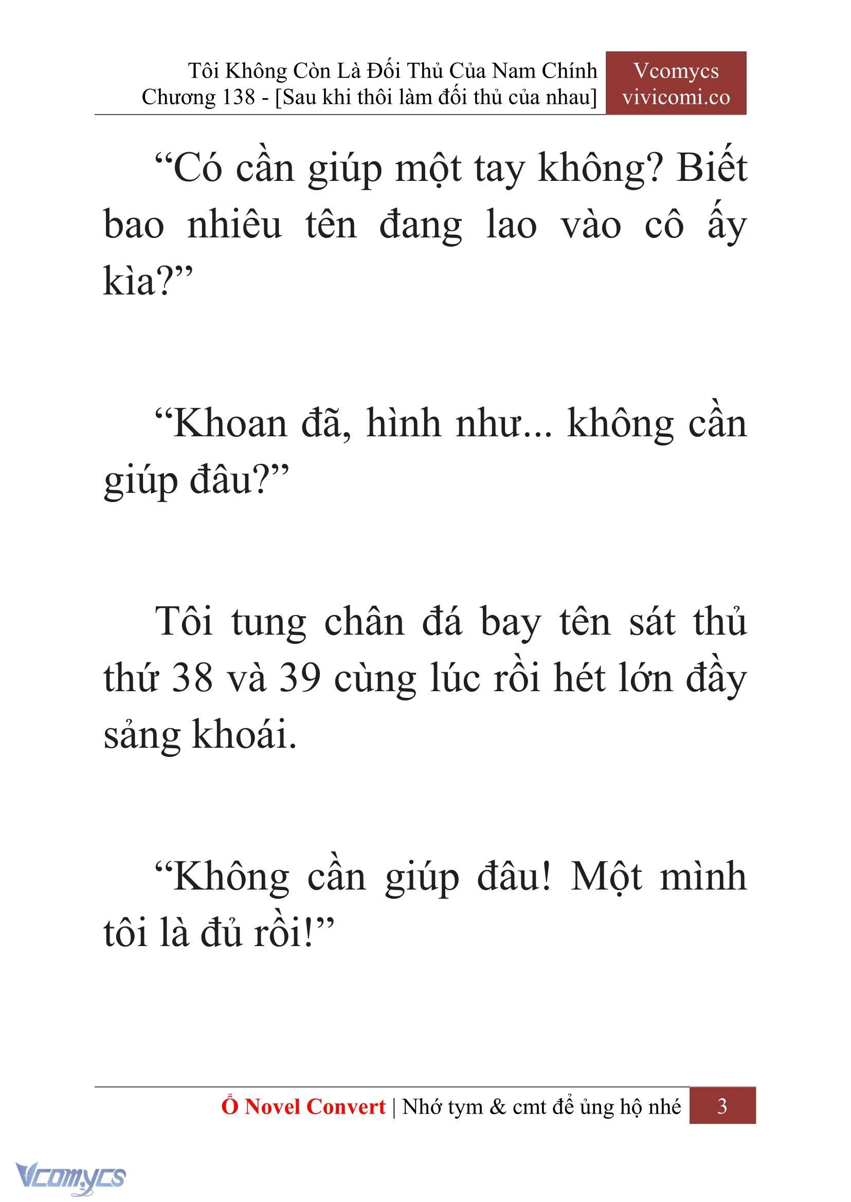 [Novel] Tôi Không Còn Là Đối Thủ Của Nam Chính Chapter  138 - 5