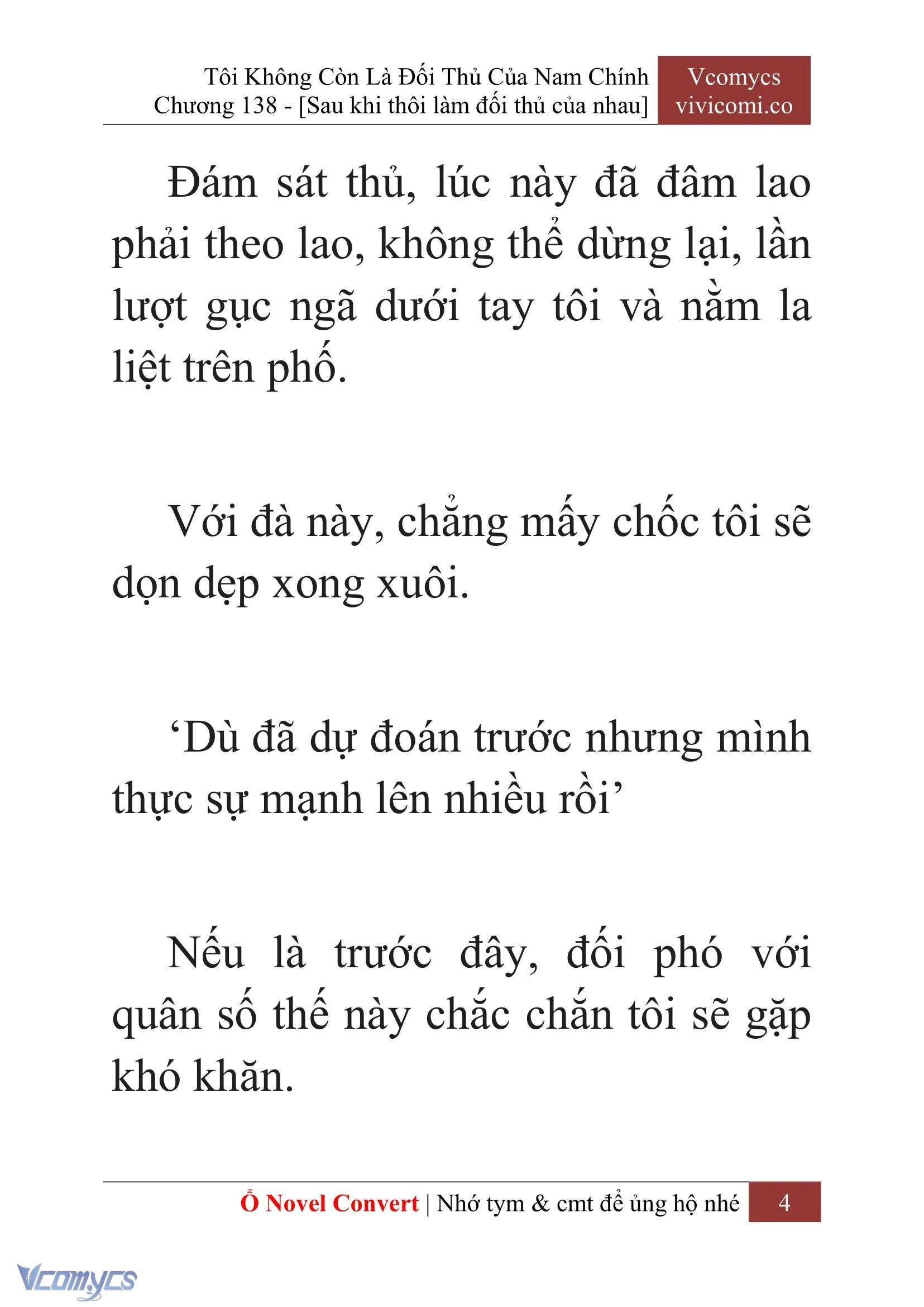 [Novel] Tôi Không Còn Là Đối Thủ Của Nam Chính Chapter  138 - 6