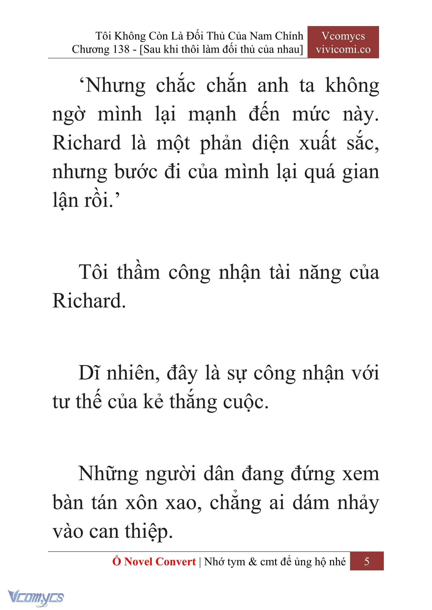 [Novel] Tôi Không Còn Là Đối Thủ Của Nam Chính Chapter  138 - 7