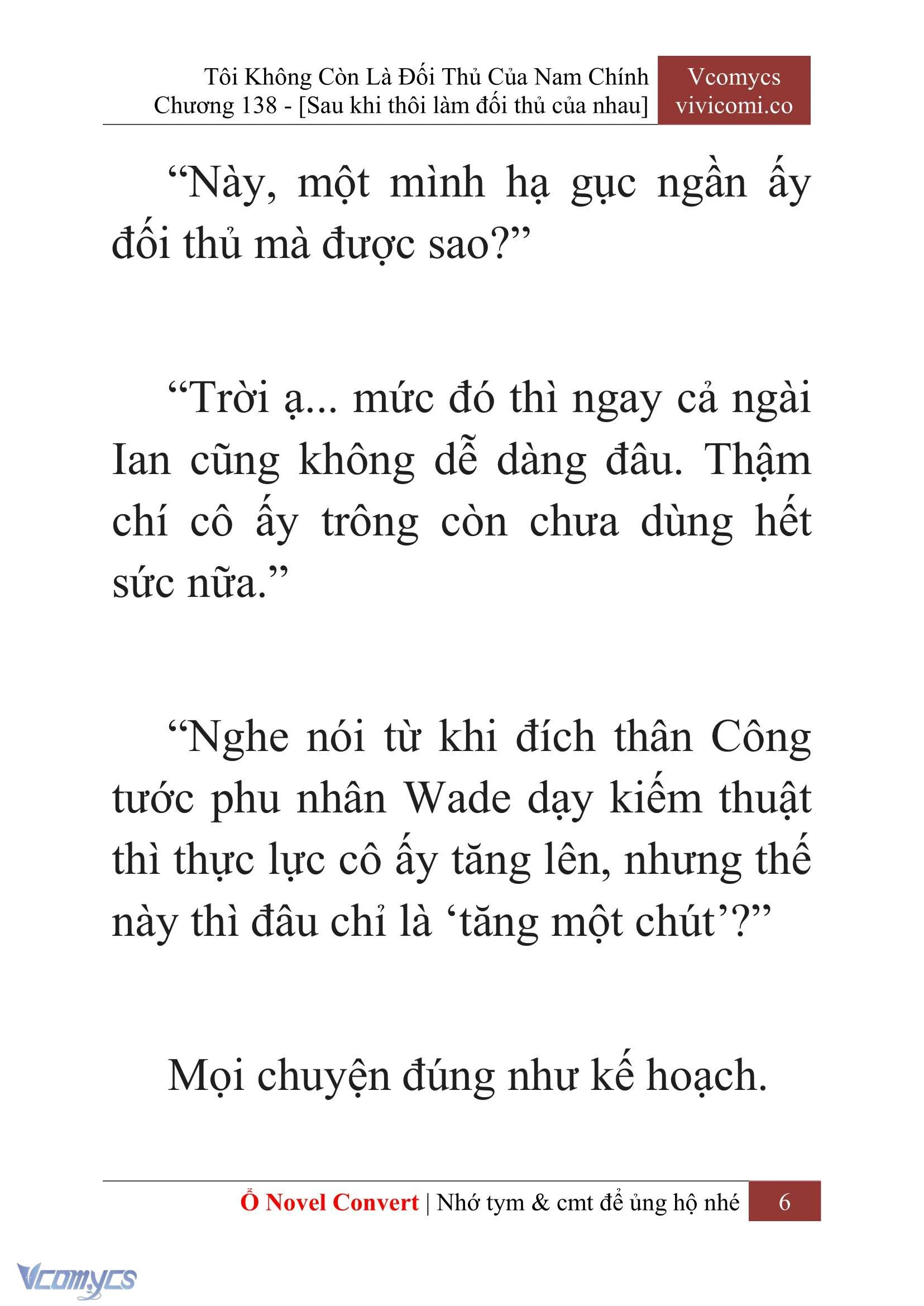 [Novel] Tôi Không Còn Là Đối Thủ Của Nam Chính Chapter  138 - 8