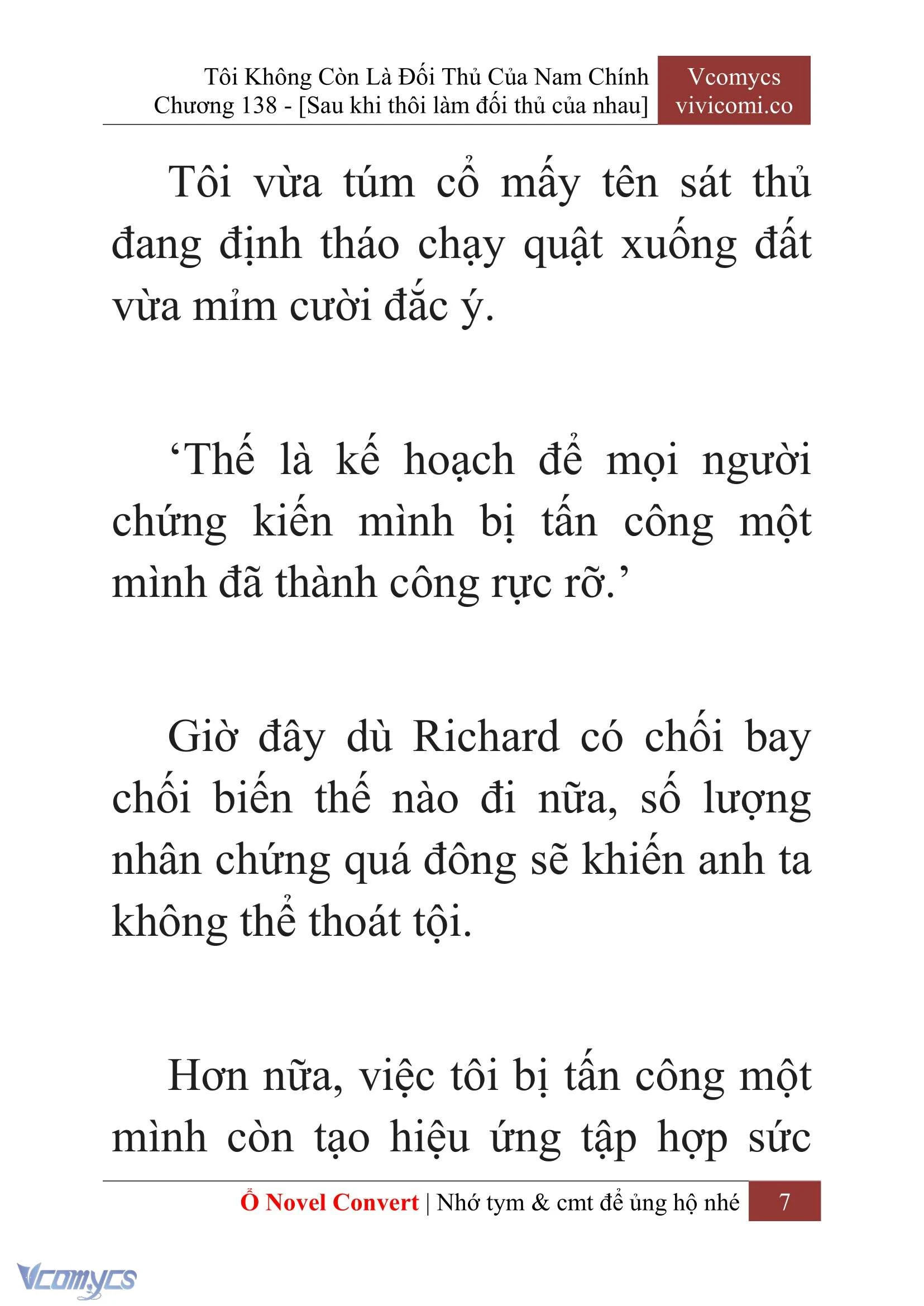 [Novel] Tôi Không Còn Là Đối Thủ Của Nam Chính Chapter  138 - 9