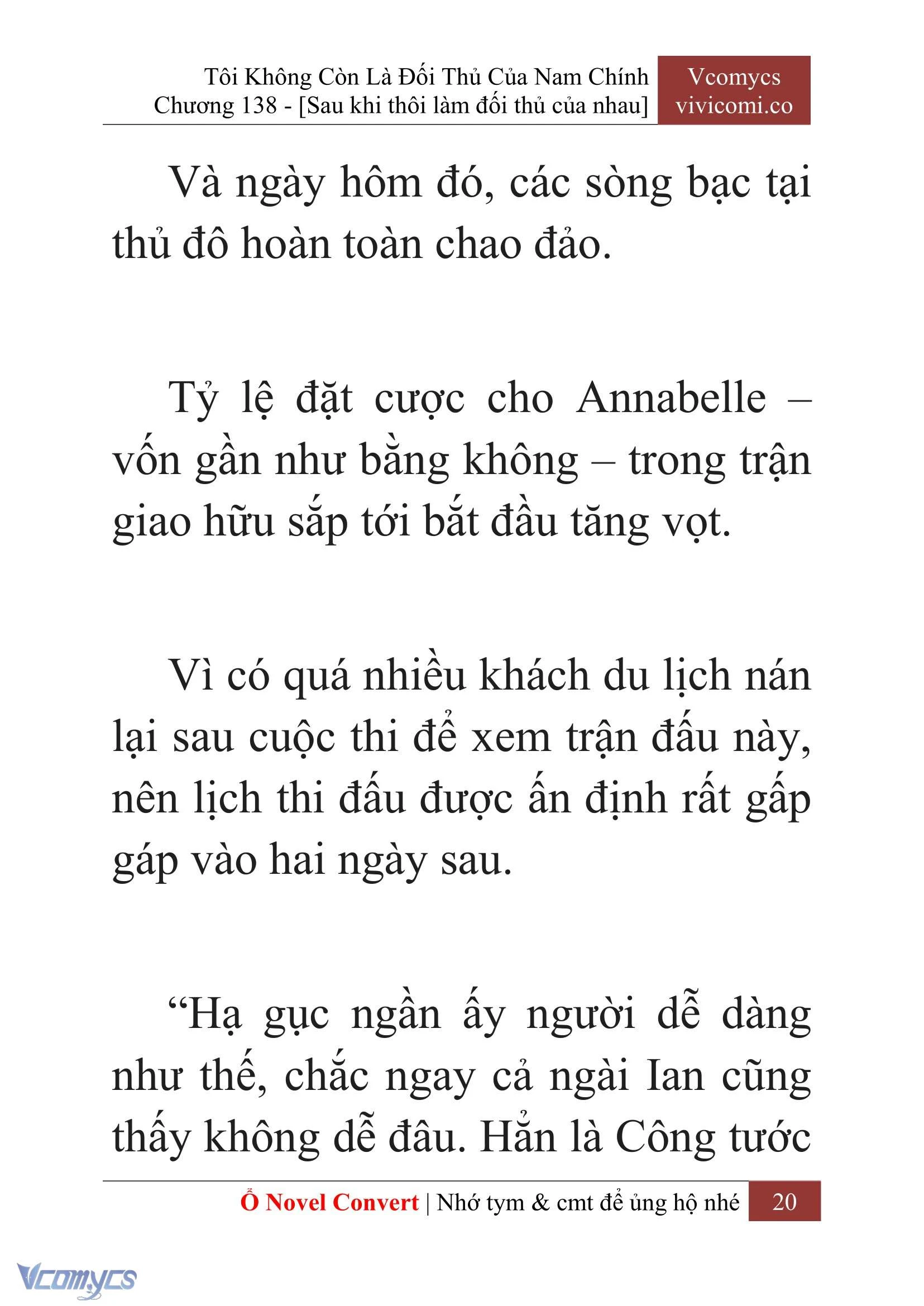 [Novel] Tôi Không Còn Là Đối Thủ Của Nam Chính Chapter  138 - 22