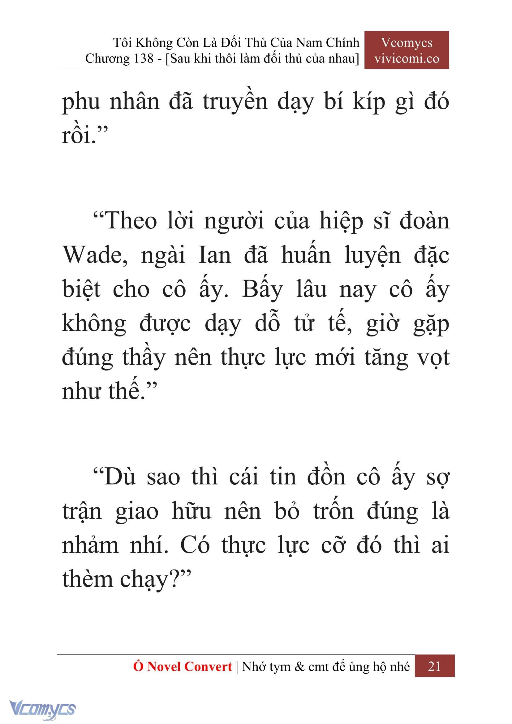 [Novel] Tôi Không Còn Là Đối Thủ Của Nam Chính Chapter  138 - 23