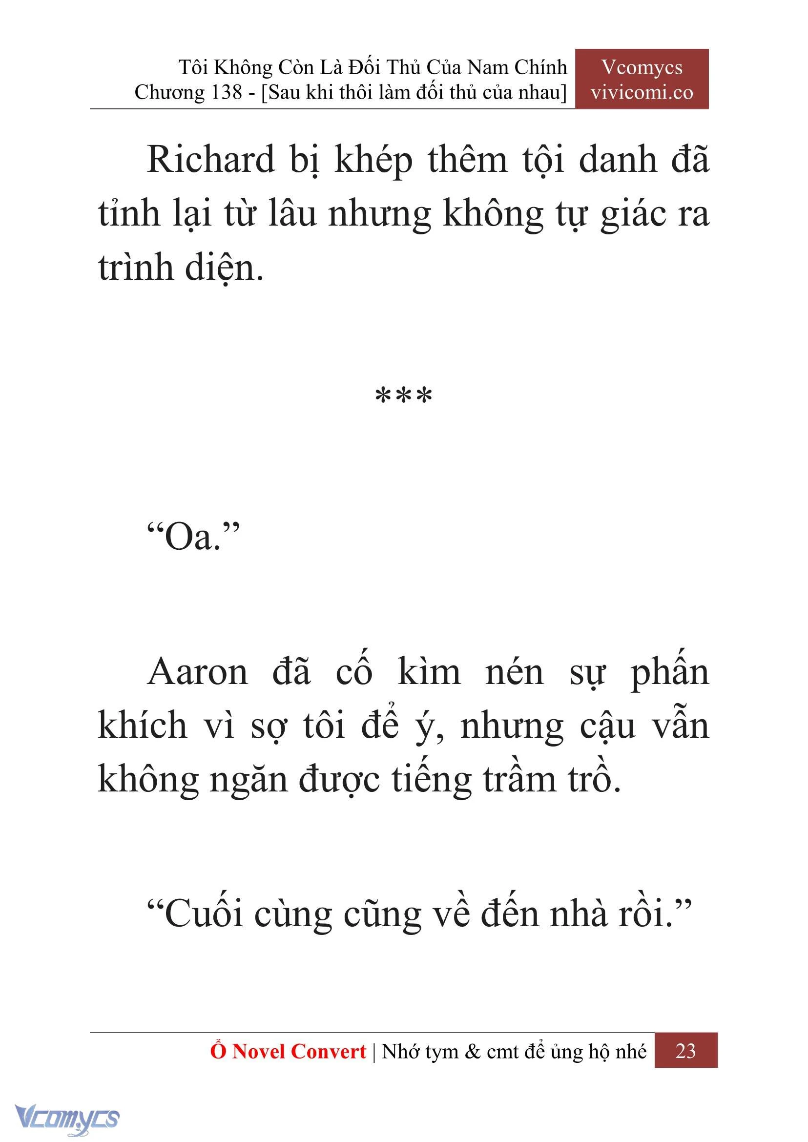 [Novel] Tôi Không Còn Là Đối Thủ Của Nam Chính Chapter  138 - 25