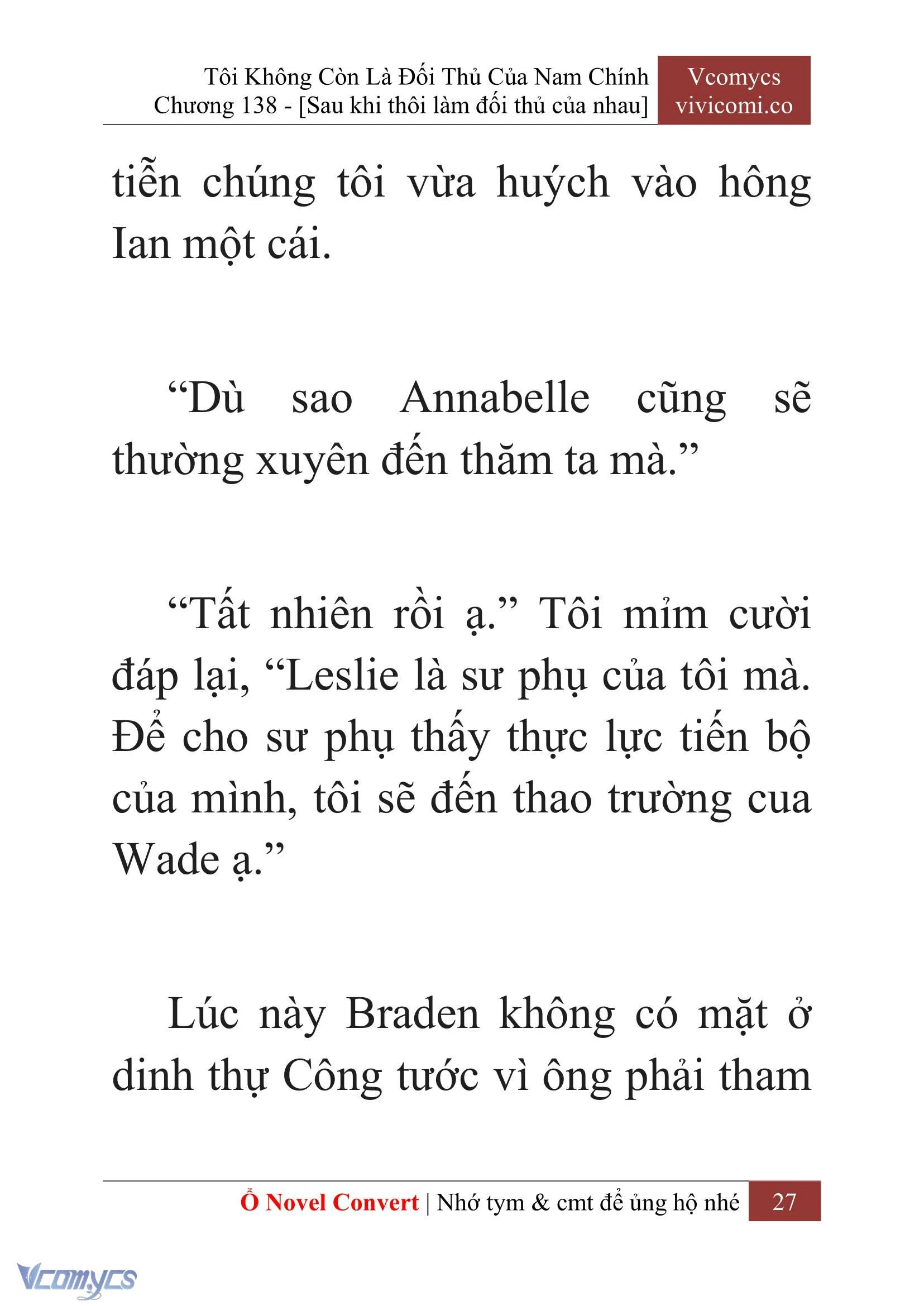 [Novel] Tôi Không Còn Là Đối Thủ Của Nam Chính Chapter  138 - 29