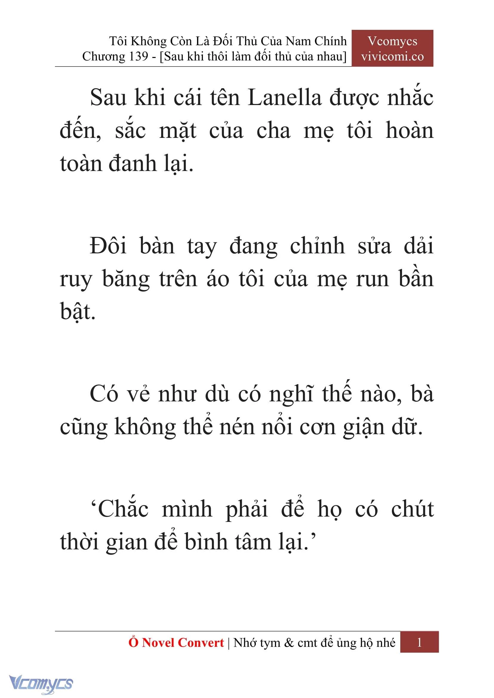 [Novel] Tôi Không Còn Là Đối Thủ Của Nam Chính Chapter  139 - 3