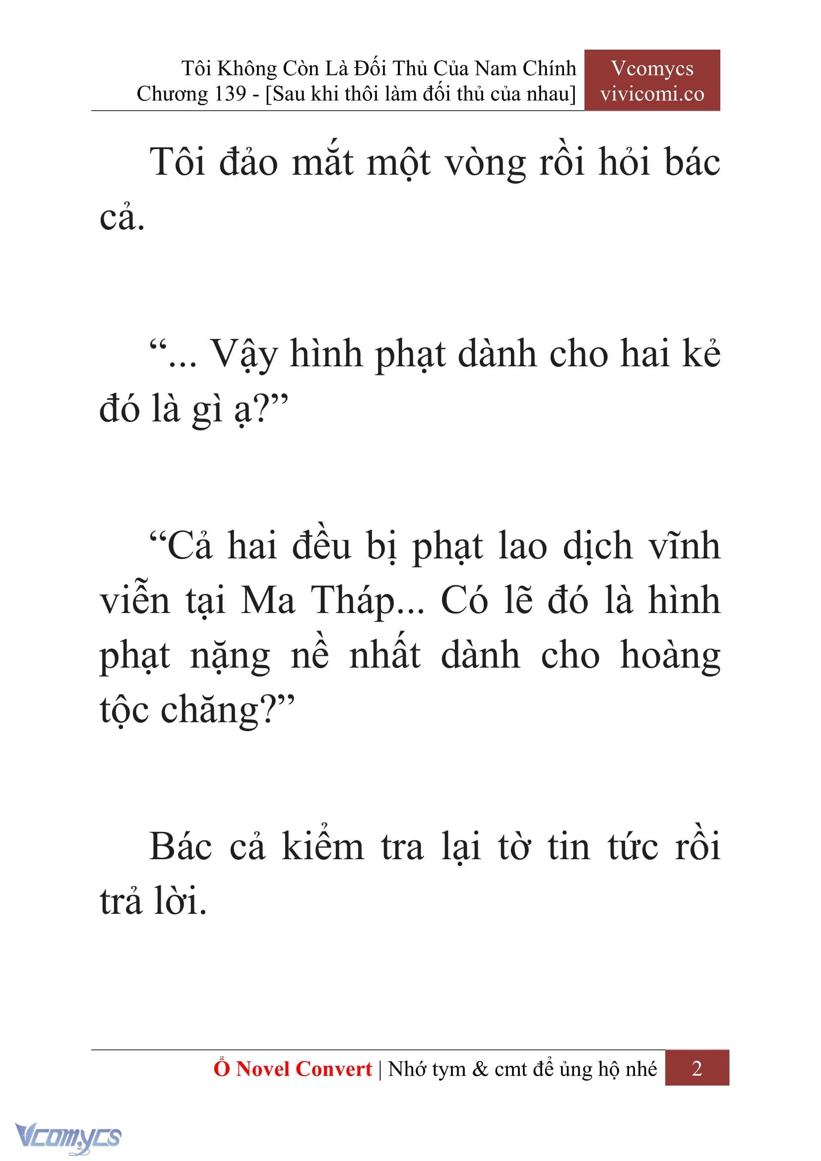[Novel] Tôi Không Còn Là Đối Thủ Của Nam Chính Chapter  139 - 4