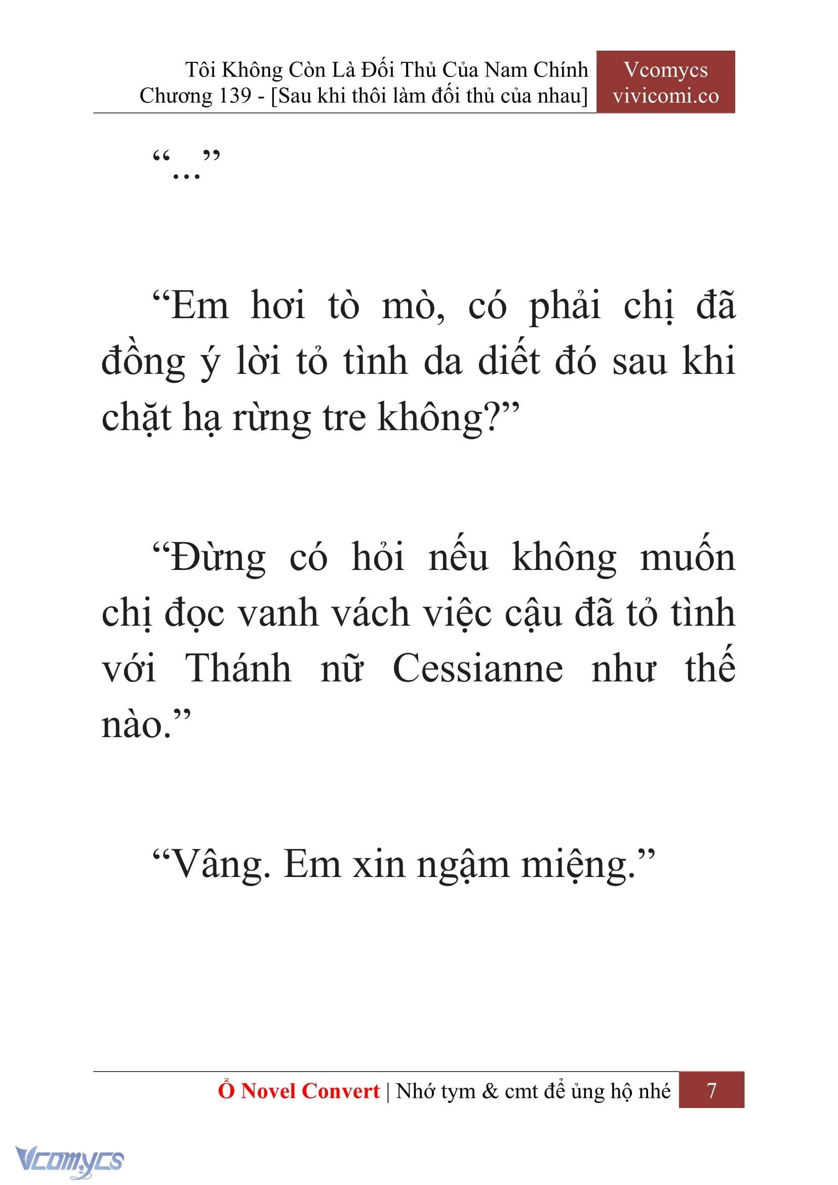 [Novel] Tôi Không Còn Là Đối Thủ Của Nam Chính Chapter  139 - 9