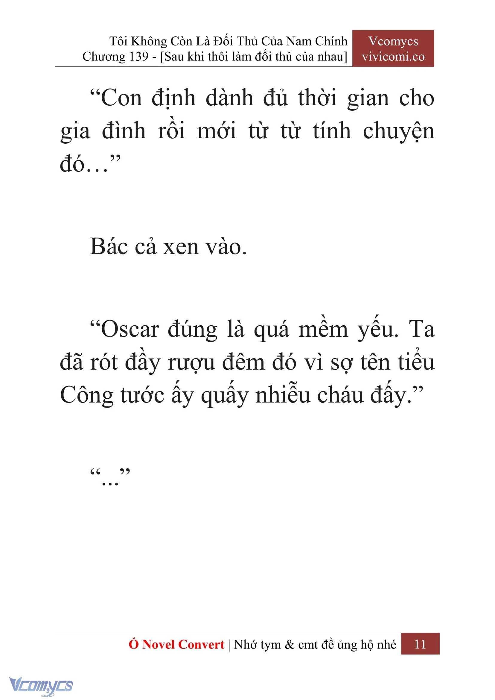 [Novel] Tôi Không Còn Là Đối Thủ Của Nam Chính Chapter  139 - 13