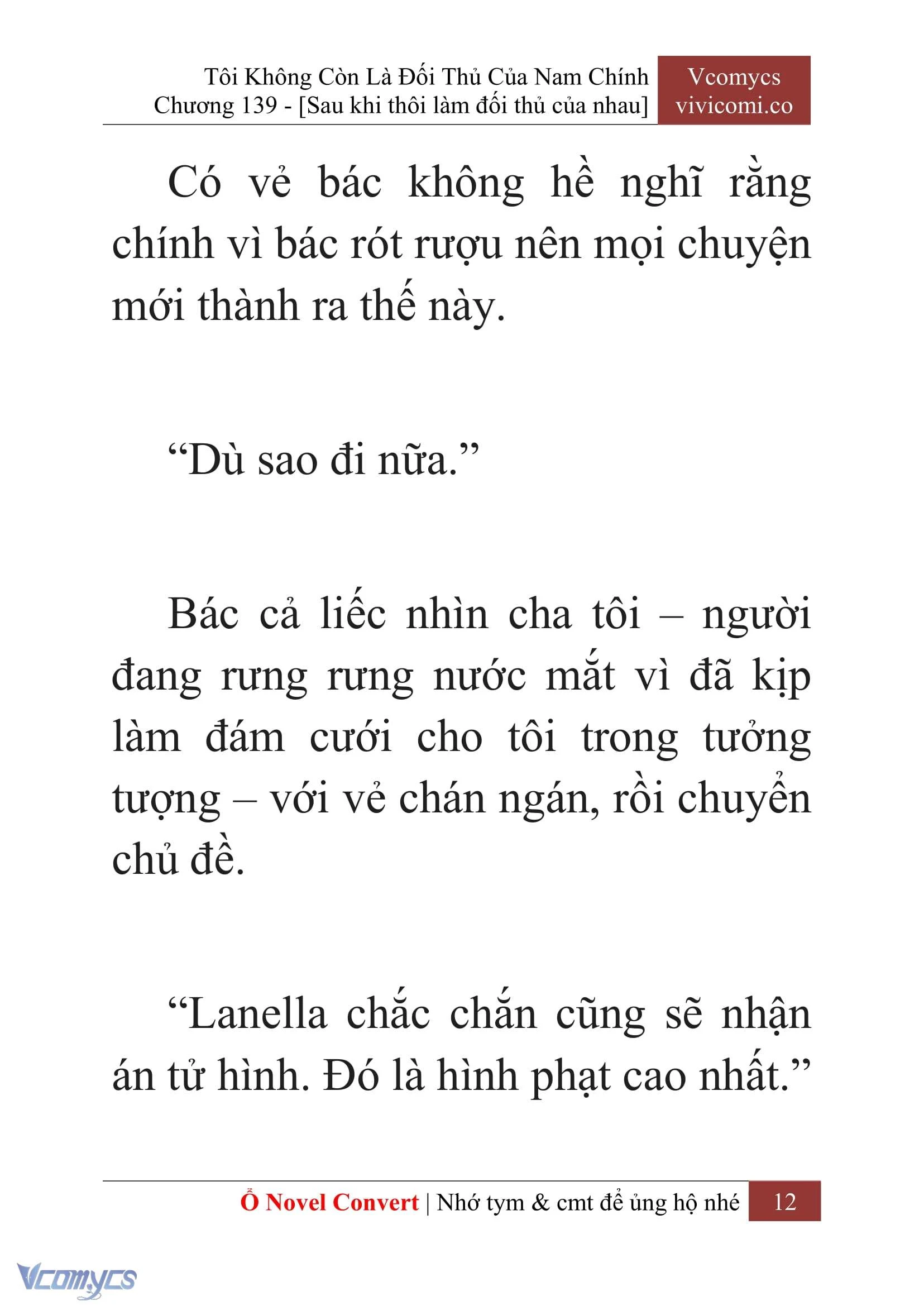 [Novel] Tôi Không Còn Là Đối Thủ Của Nam Chính Chapter  139 - 14