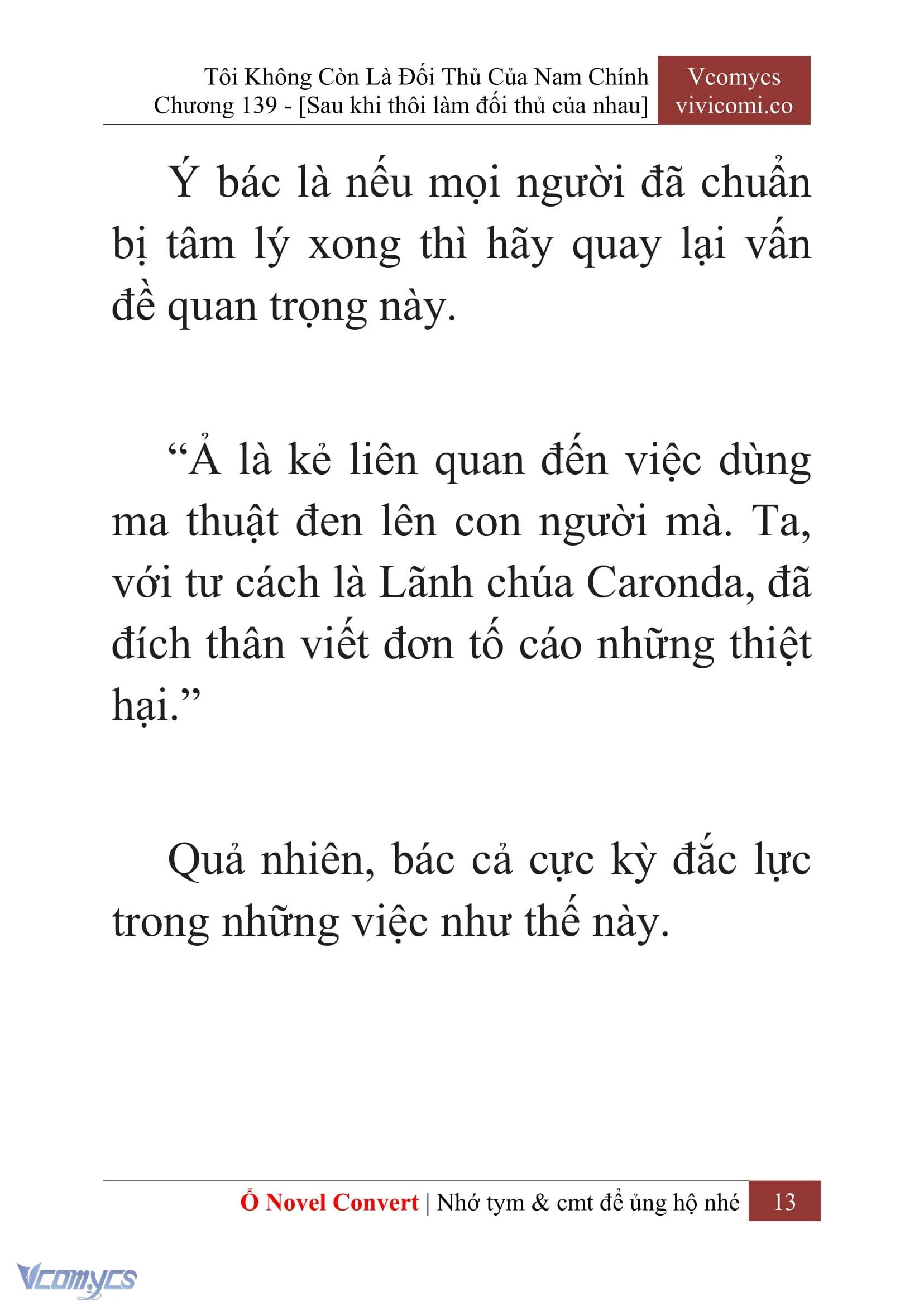 [Novel] Tôi Không Còn Là Đối Thủ Của Nam Chính Chapter  139 - 15