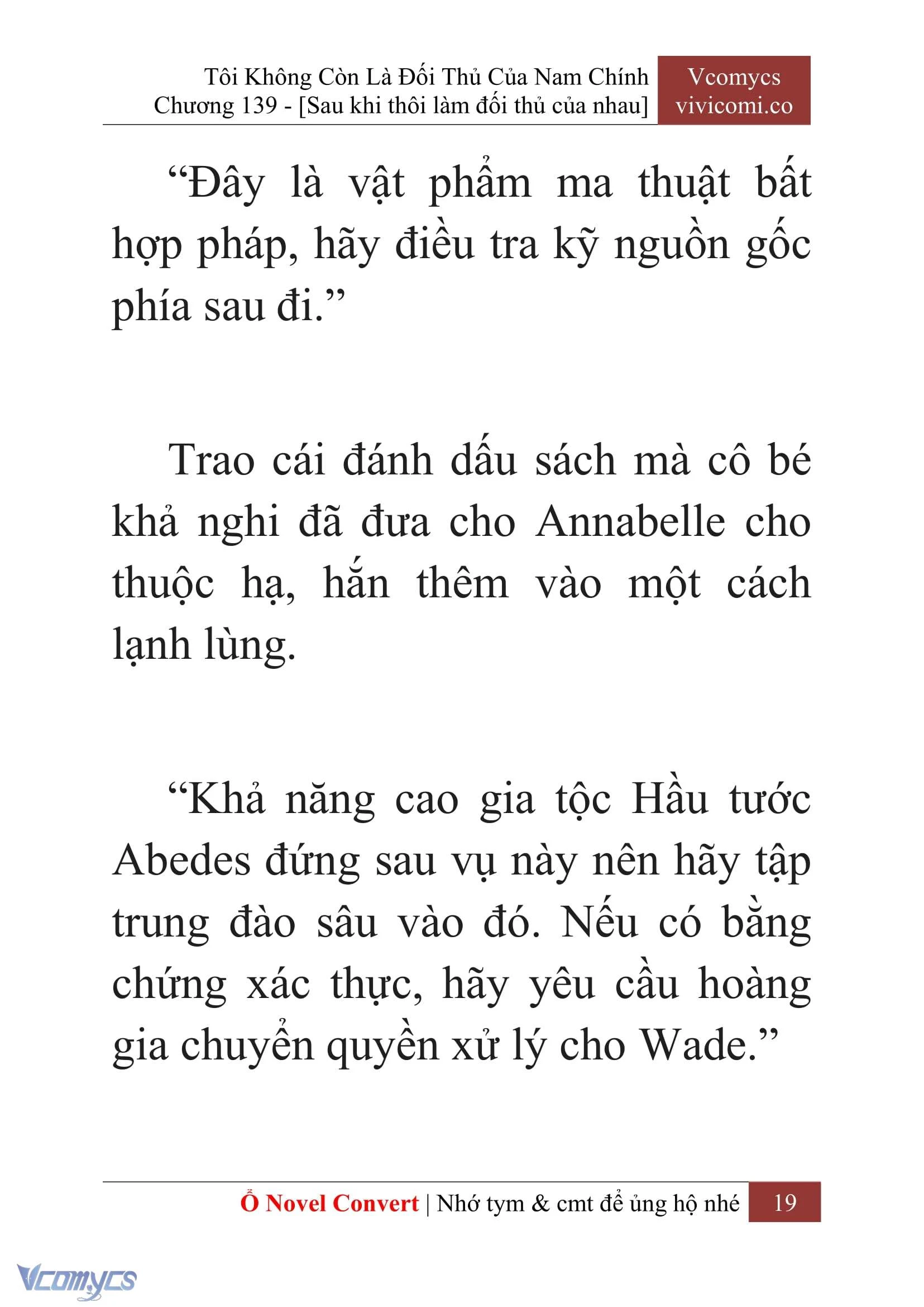 [Novel] Tôi Không Còn Là Đối Thủ Của Nam Chính Chapter  139 - 21