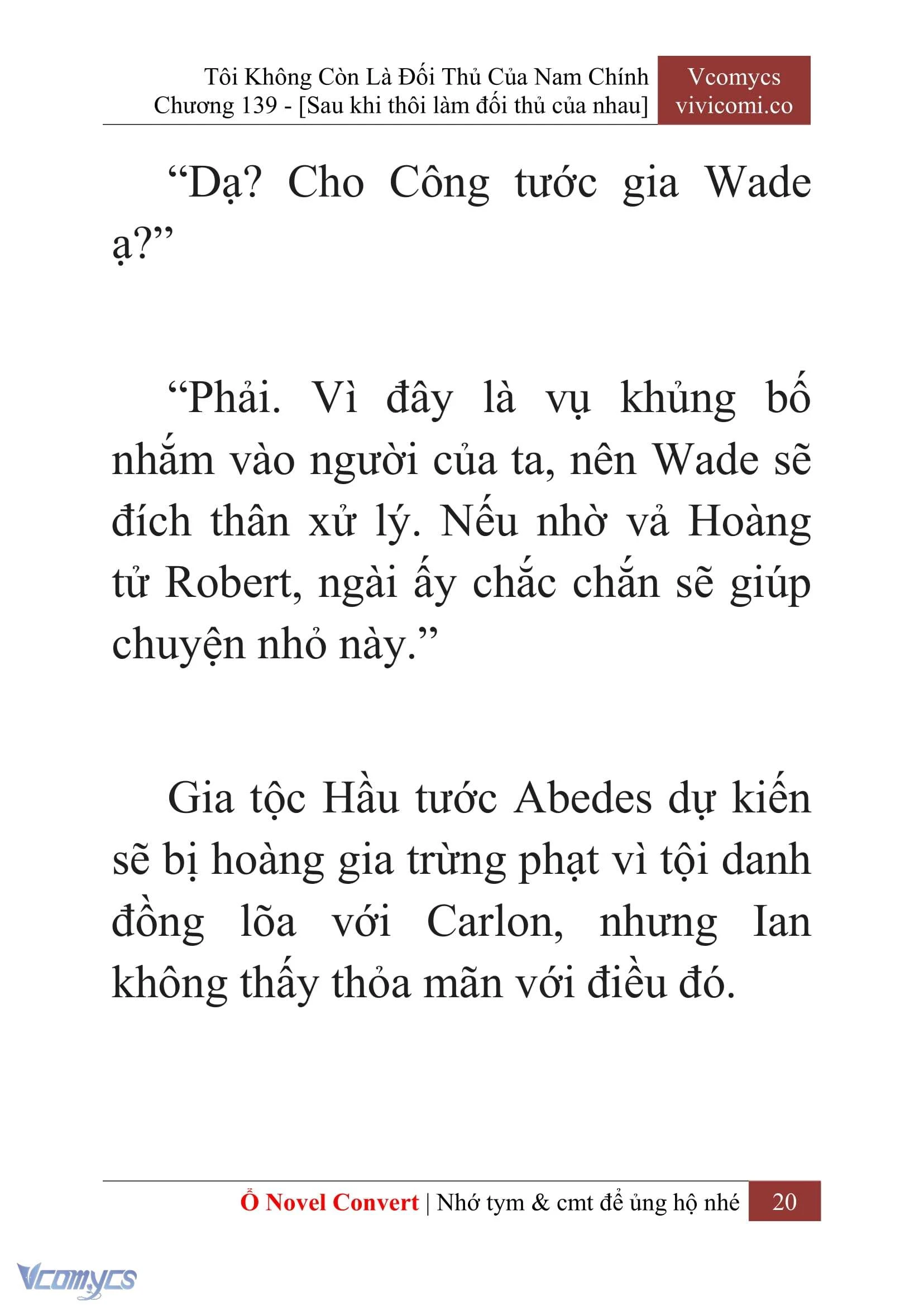 [Novel] Tôi Không Còn Là Đối Thủ Của Nam Chính Chapter  139 - 22