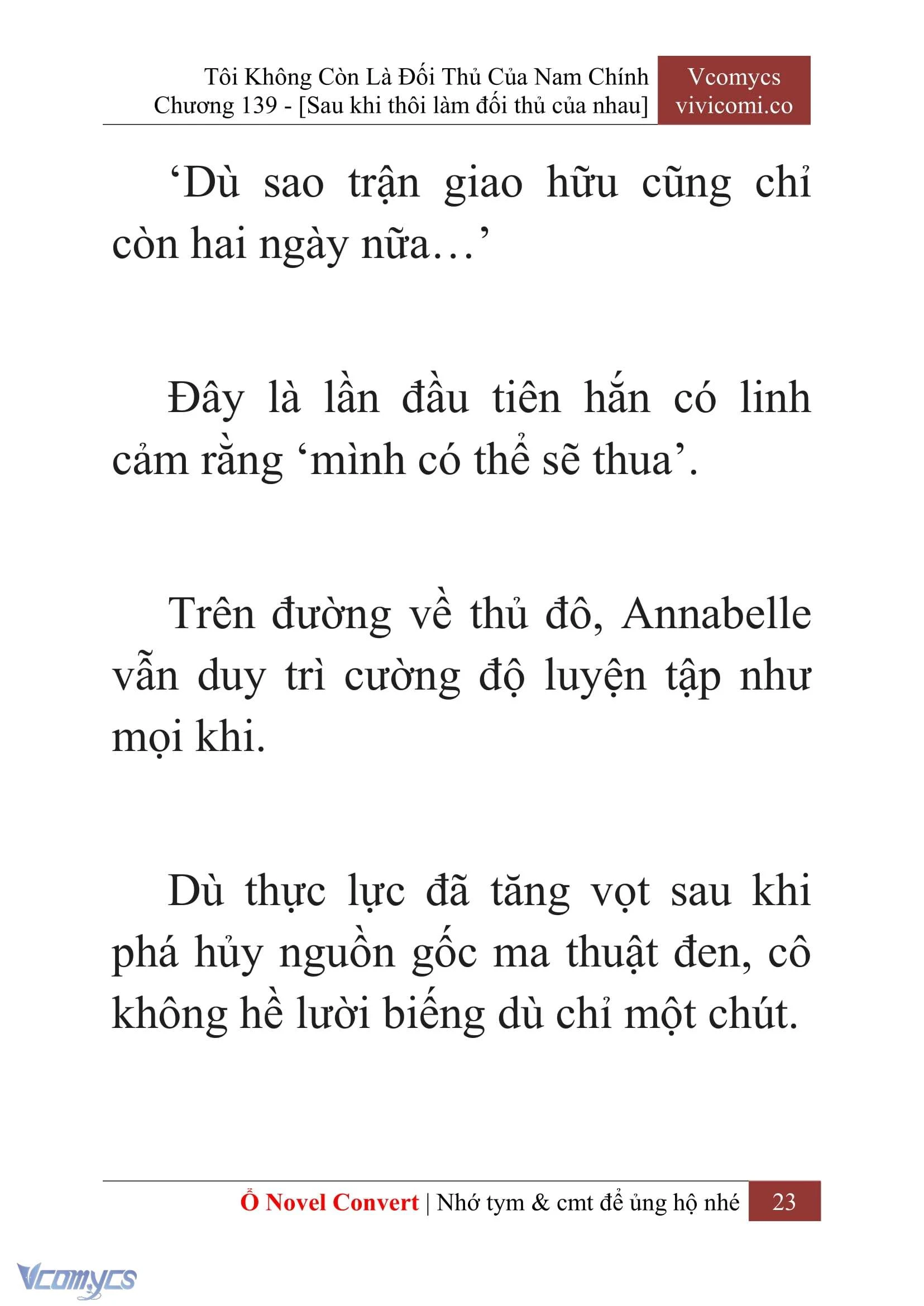 [Novel] Tôi Không Còn Là Đối Thủ Của Nam Chính Chapter  139 - 25