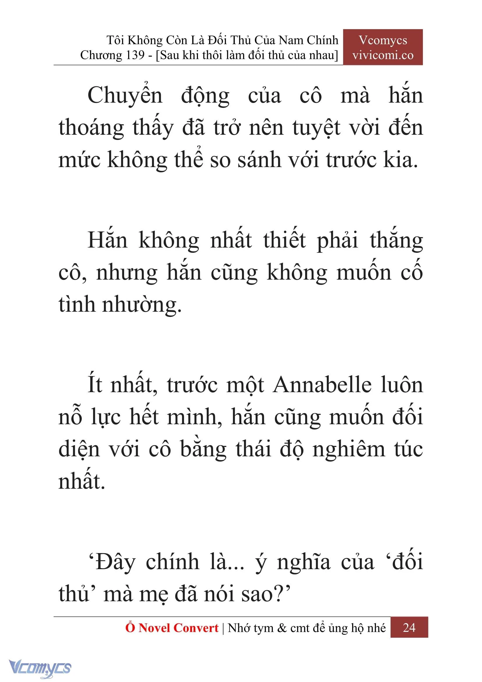 [Novel] Tôi Không Còn Là Đối Thủ Của Nam Chính Chapter  139 - 26