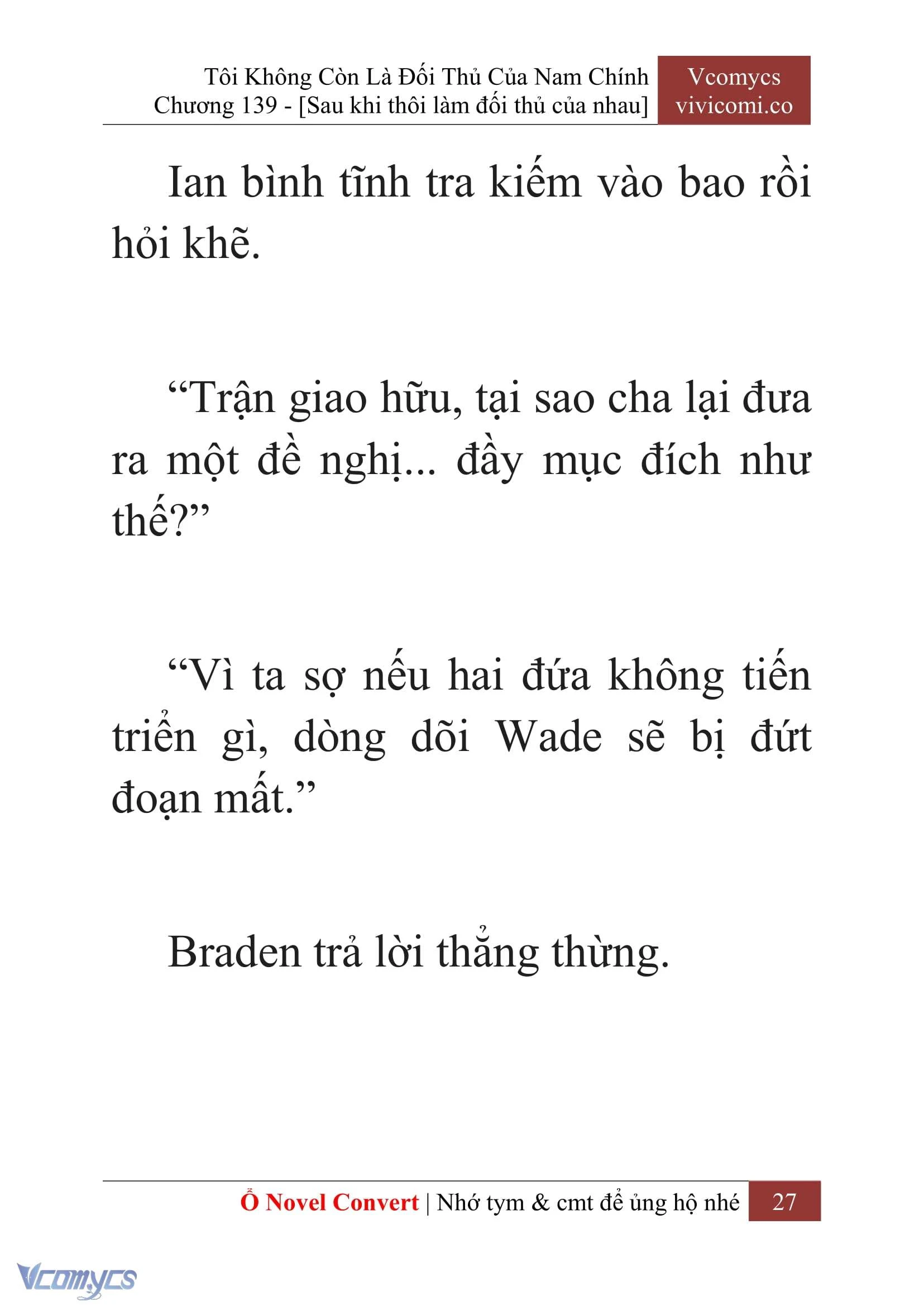 [Novel] Tôi Không Còn Là Đối Thủ Của Nam Chính Chapter  139 - 29
