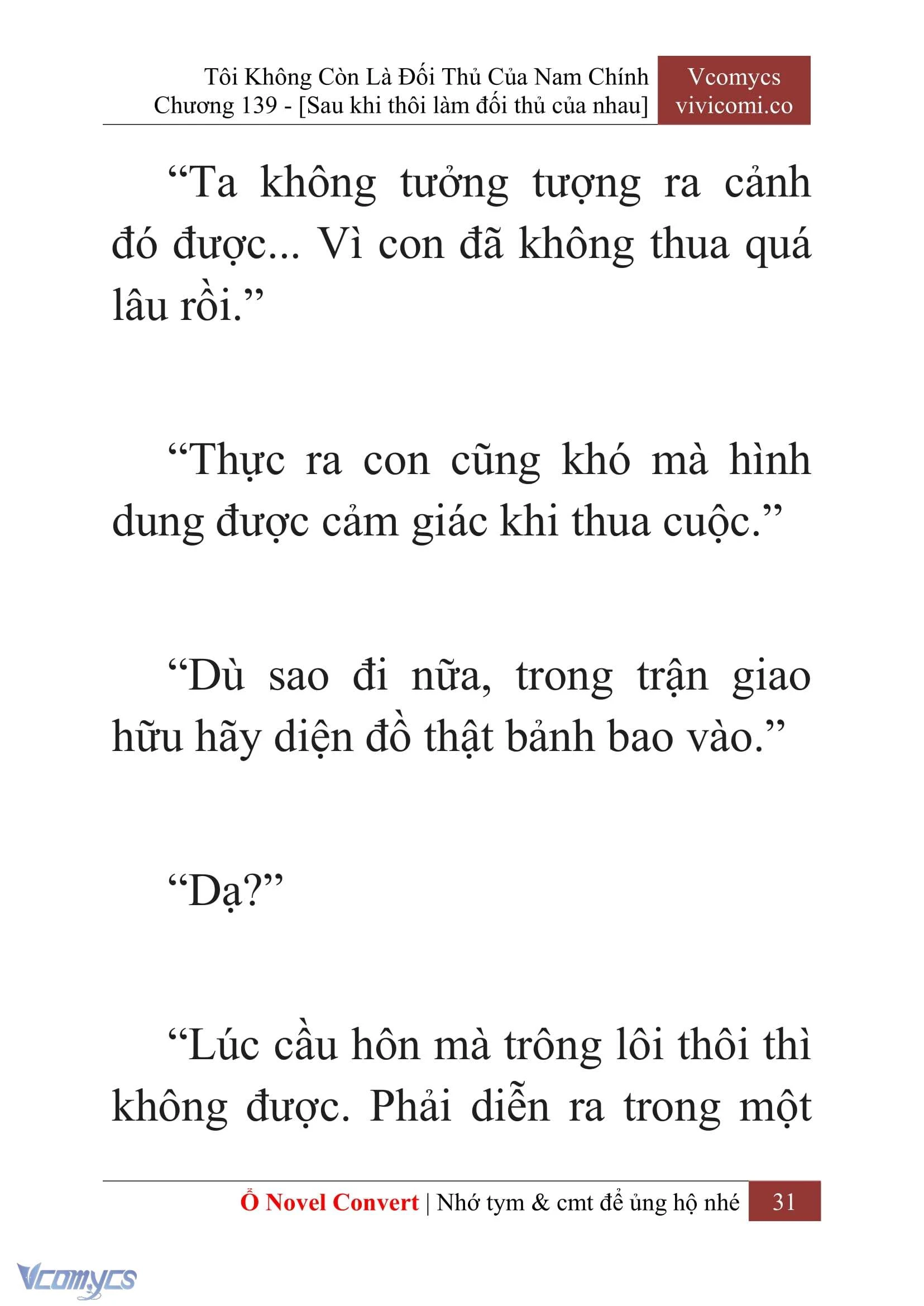 [Novel] Tôi Không Còn Là Đối Thủ Của Nam Chính Chapter  139 - 33