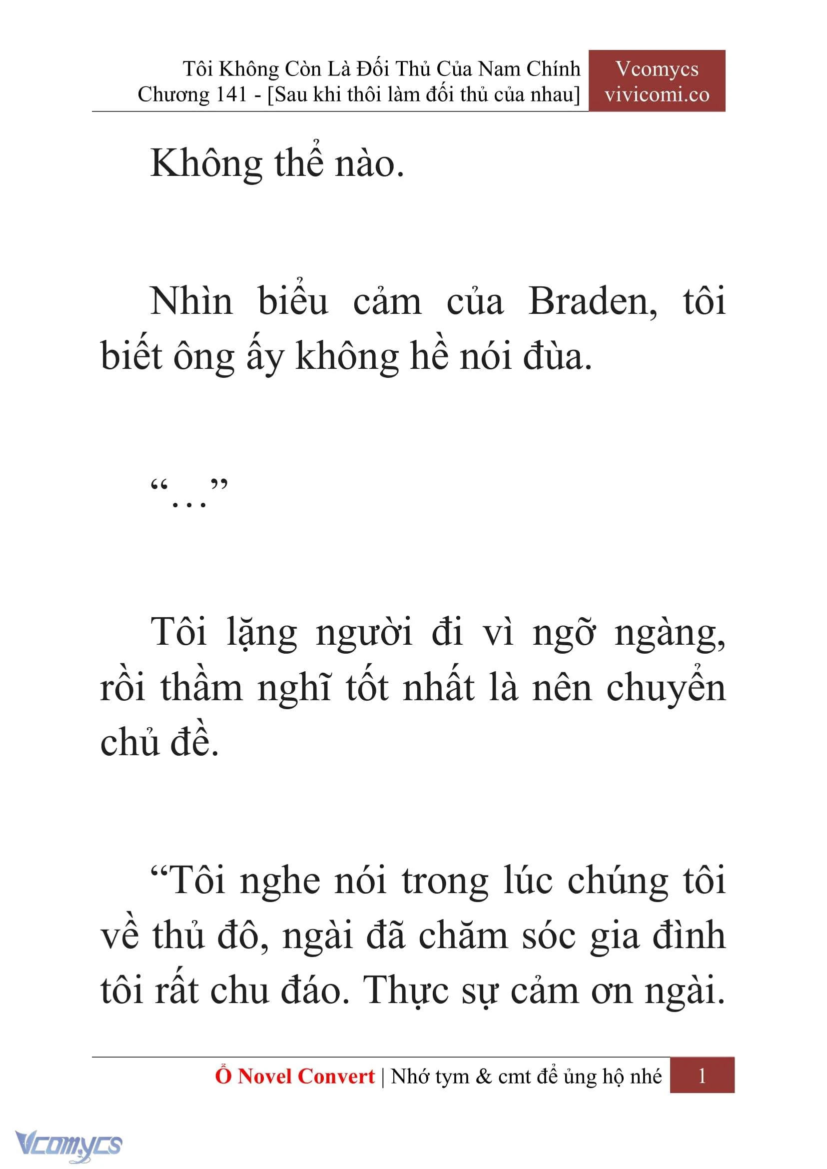 [Novel] Tôi Không Còn Là Đối Thủ Của Nam Chính Chapter  141 - 3