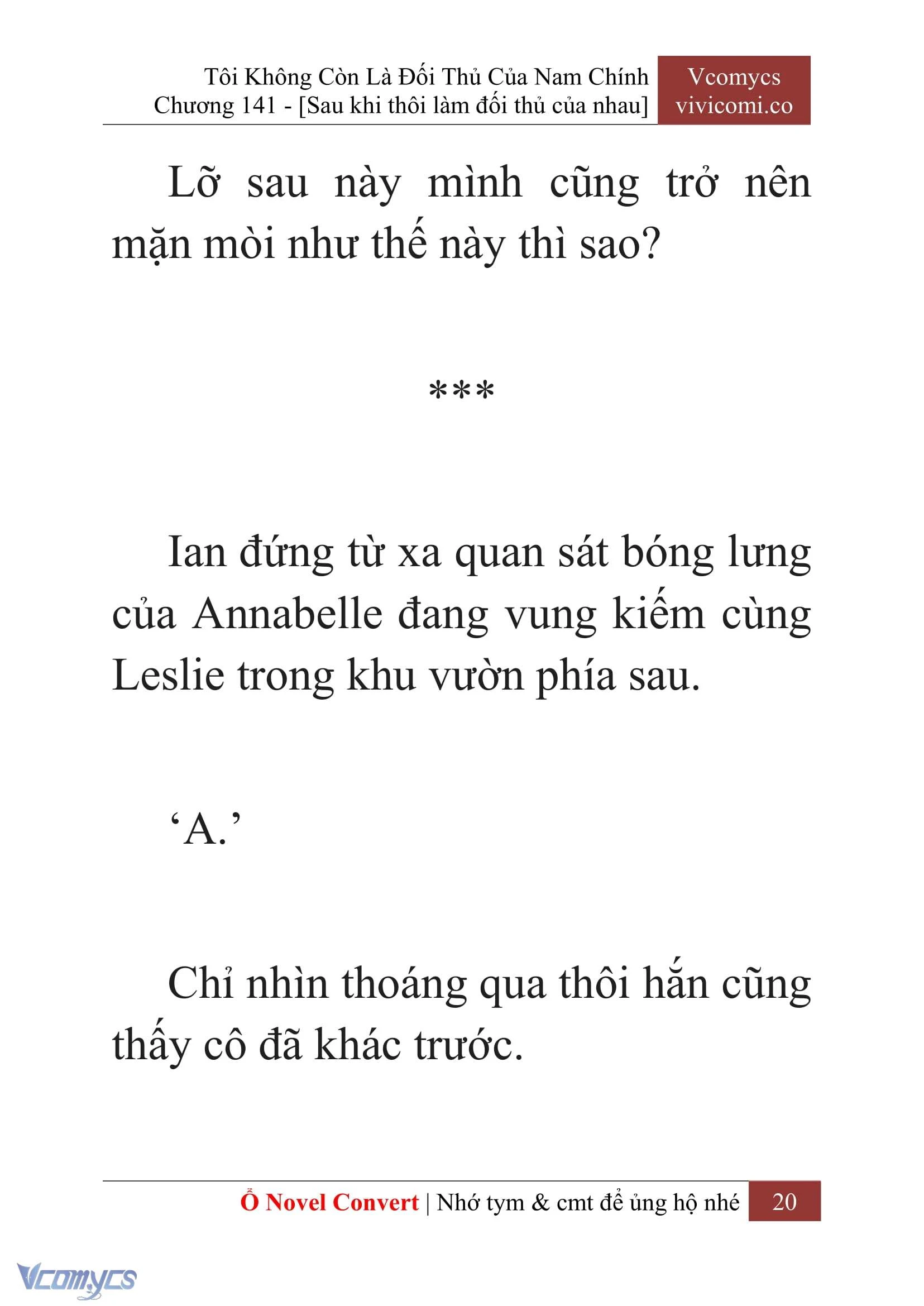 [Novel] Tôi Không Còn Là Đối Thủ Của Nam Chính Chapter  141 - 22