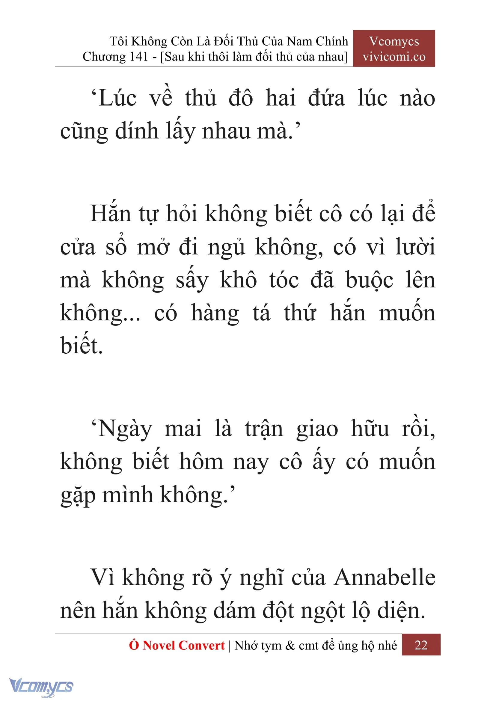 [Novel] Tôi Không Còn Là Đối Thủ Của Nam Chính Chapter  141 - 24