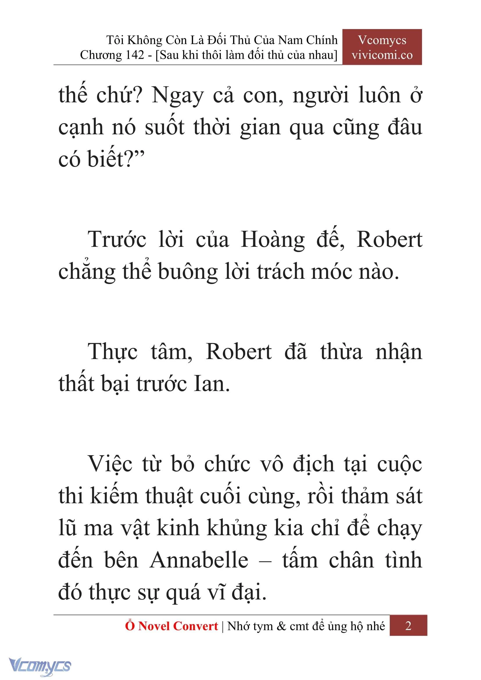 [Novel] Tôi Không Còn Là Đối Thủ Của Nam Chính Chapter  142 - 4