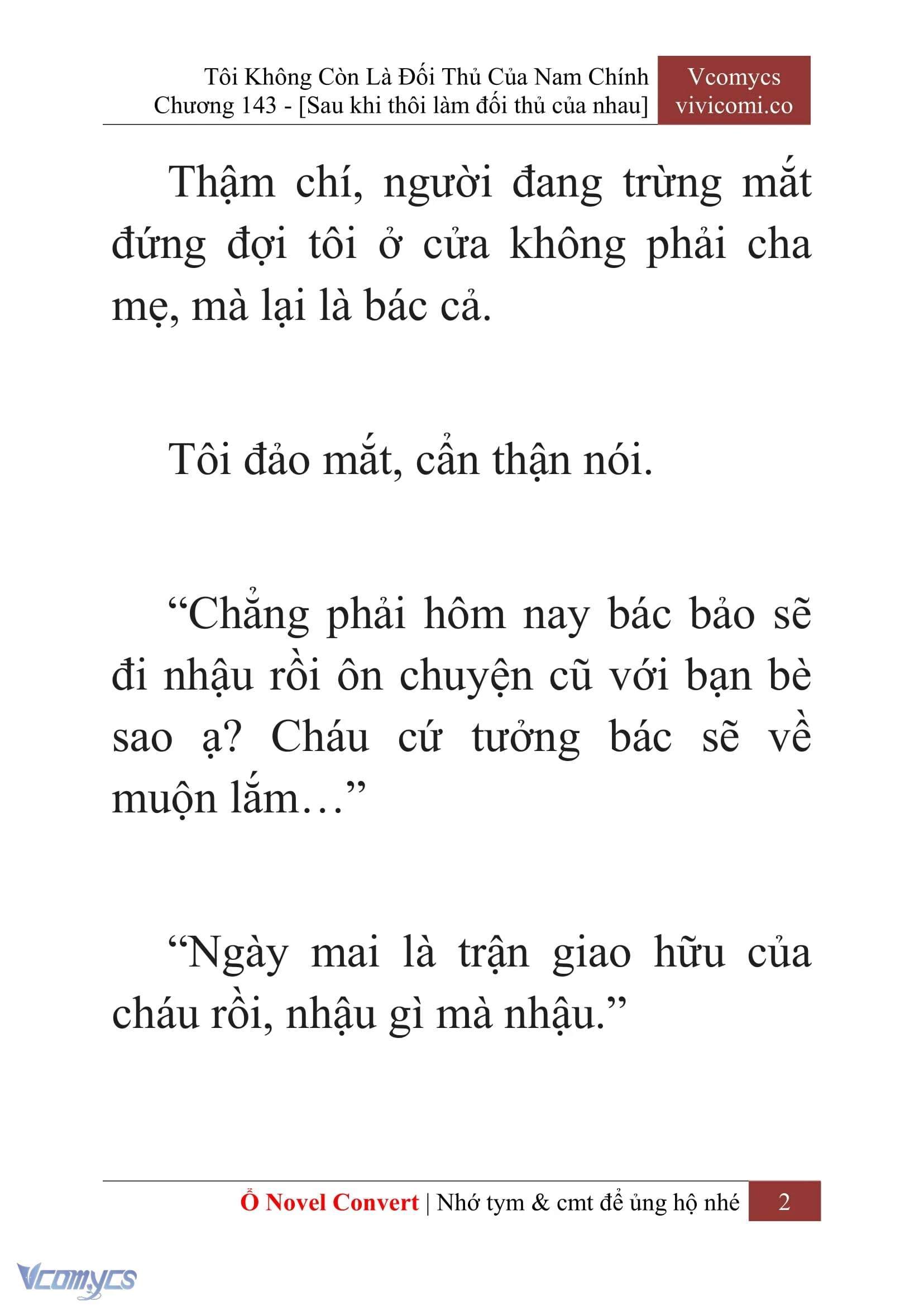 [Novel] Tôi Không Còn Là Đối Thủ Của Nam Chính Chapter  143 - 4
